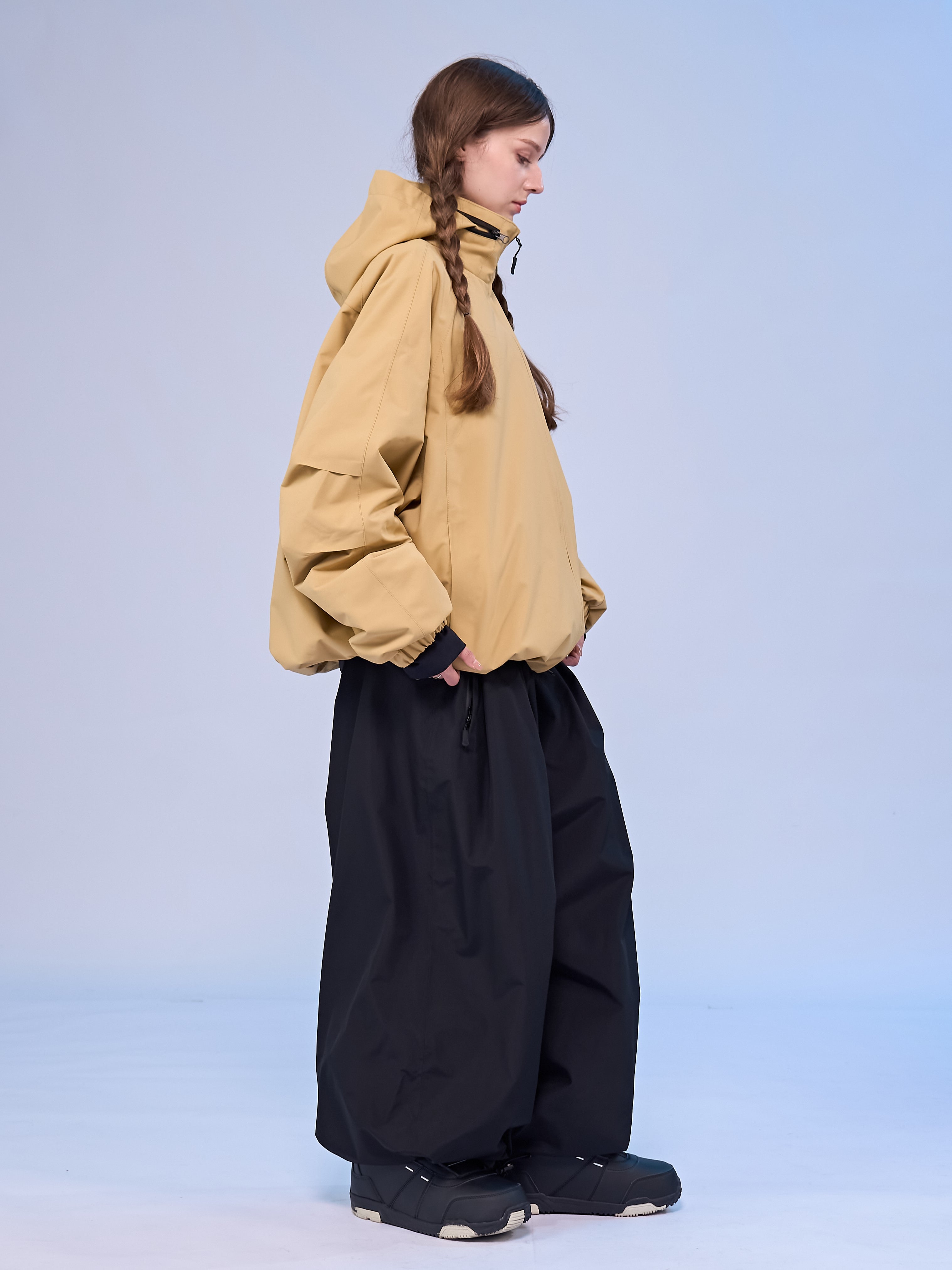 3L Stowable Hood Baggy Snow Jacket – Unisex | Doorek