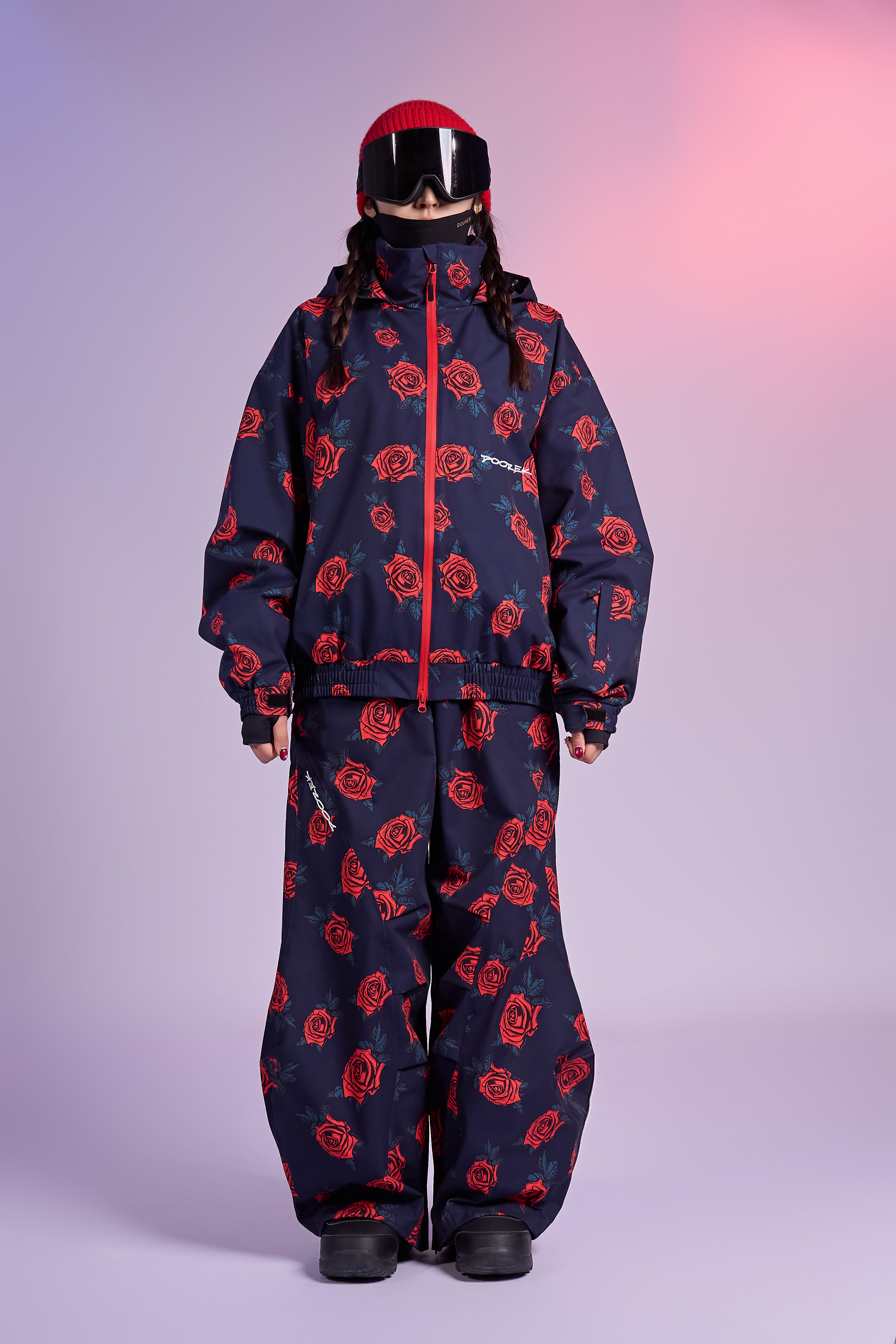 20K Waterproof Rose Camo Snowboard Jacket – Unisex | Doorek