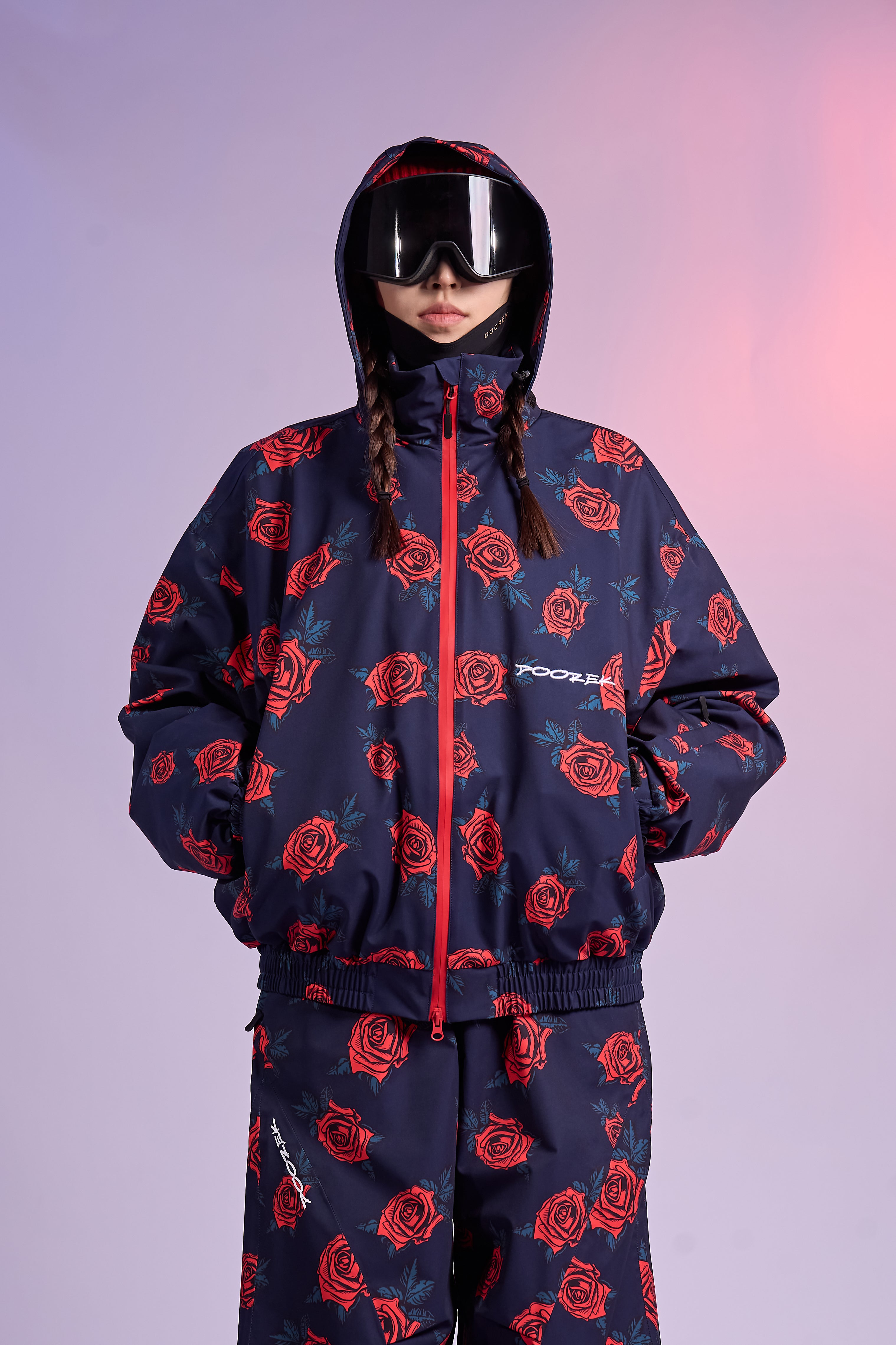 20K Waterproof Rose Camo Snowboard Jacket – Unisex | Doorek