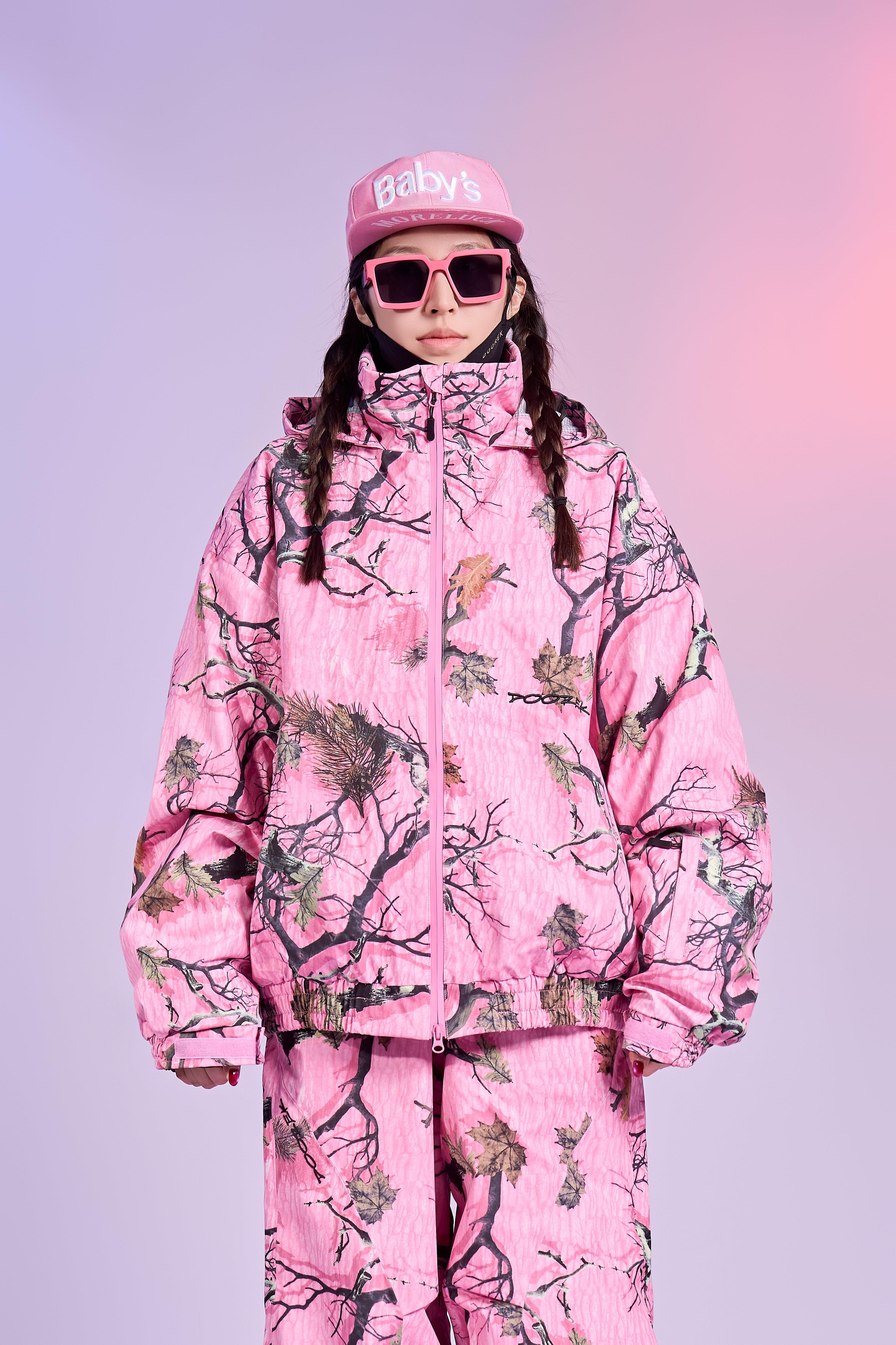 Pink Forest Camo Snowboard Jacket – Unisex | Doorek