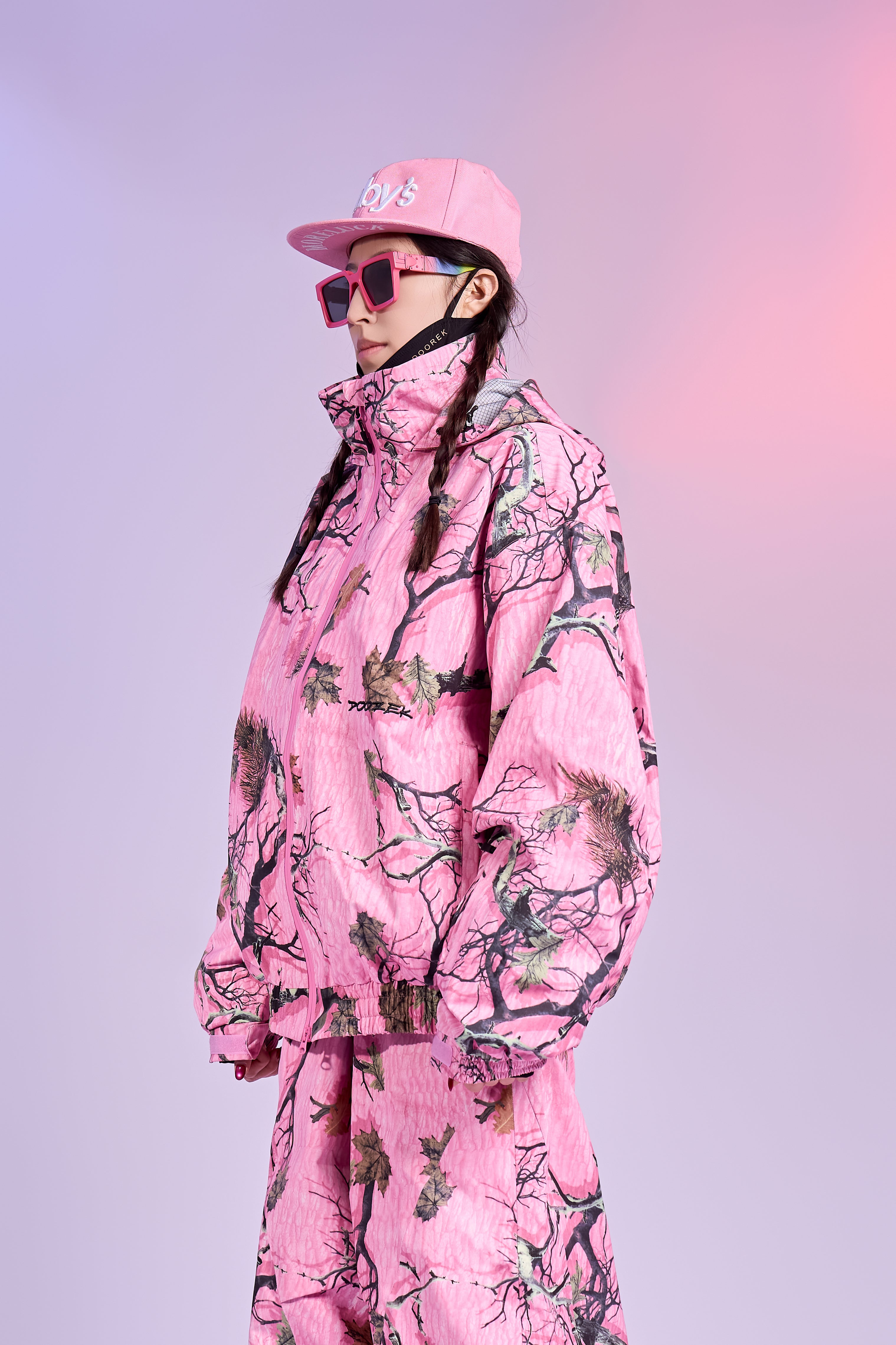 Pink Forest Camo Snowboard Jacket – Unisex | Doorek