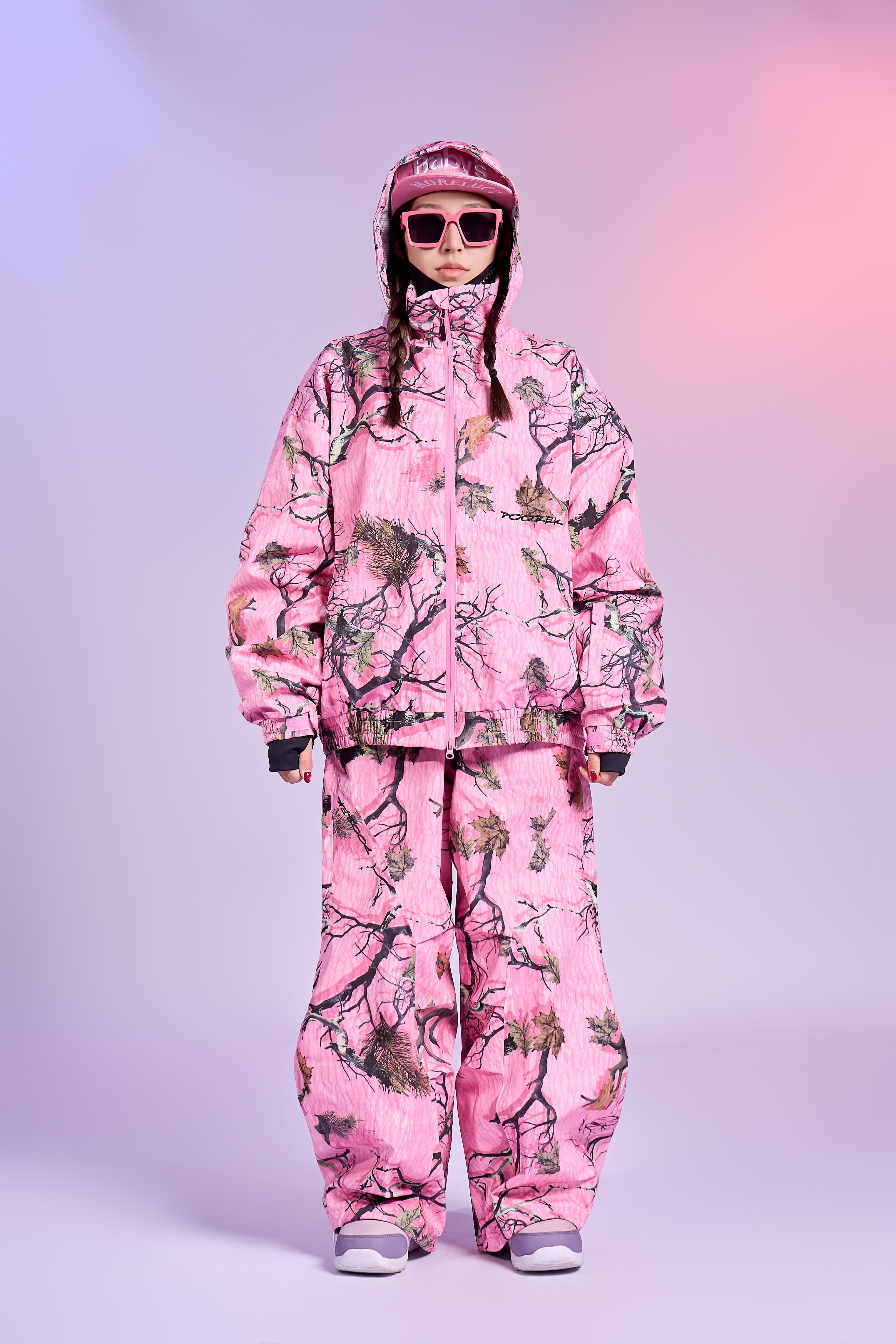 Pink Forest Camo Snowboard Pants – Unisex | Doorek