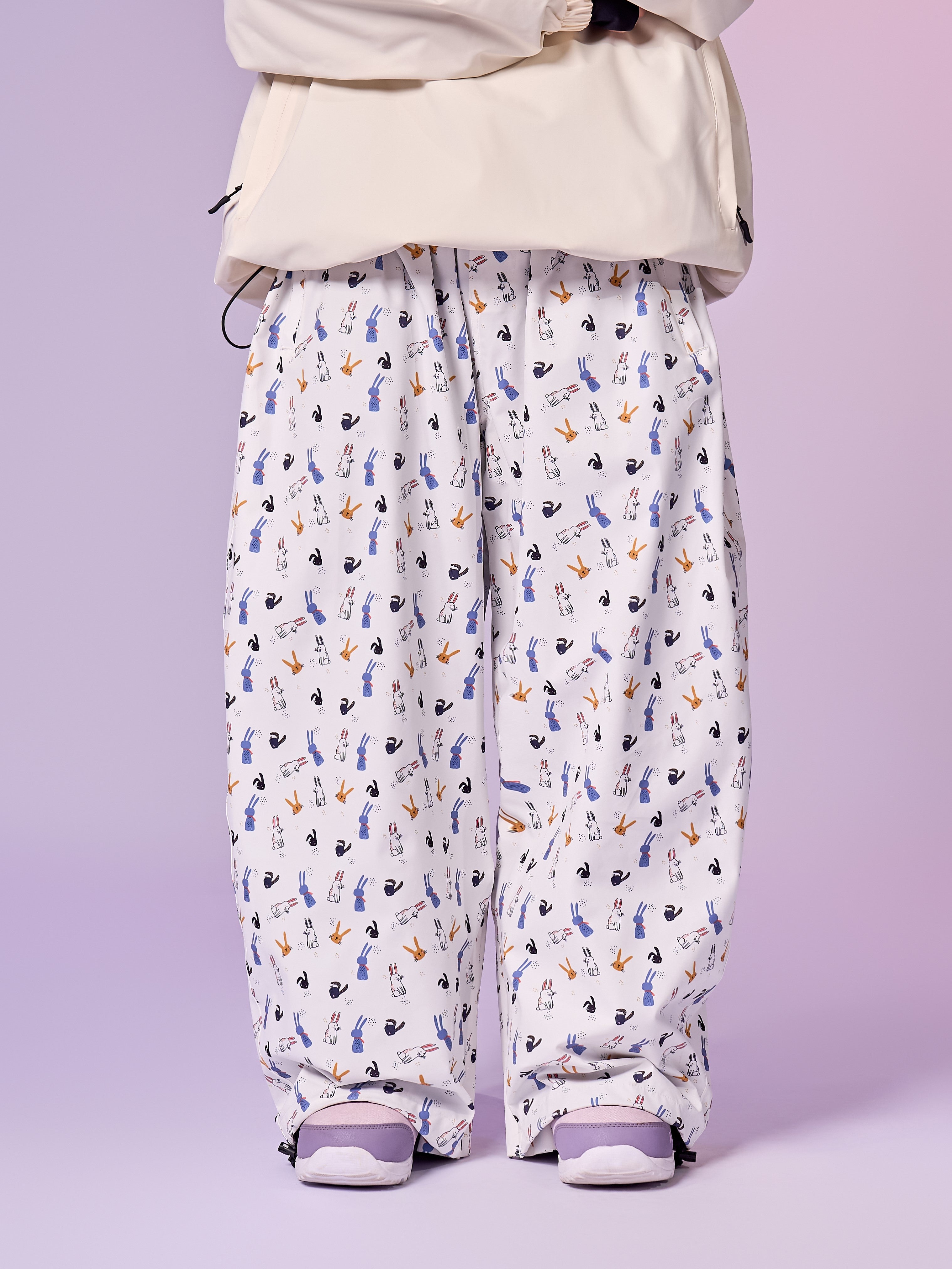 20K Waterproof Insulated Rabbit Print Snowboard Pants – Unisex | Doorek