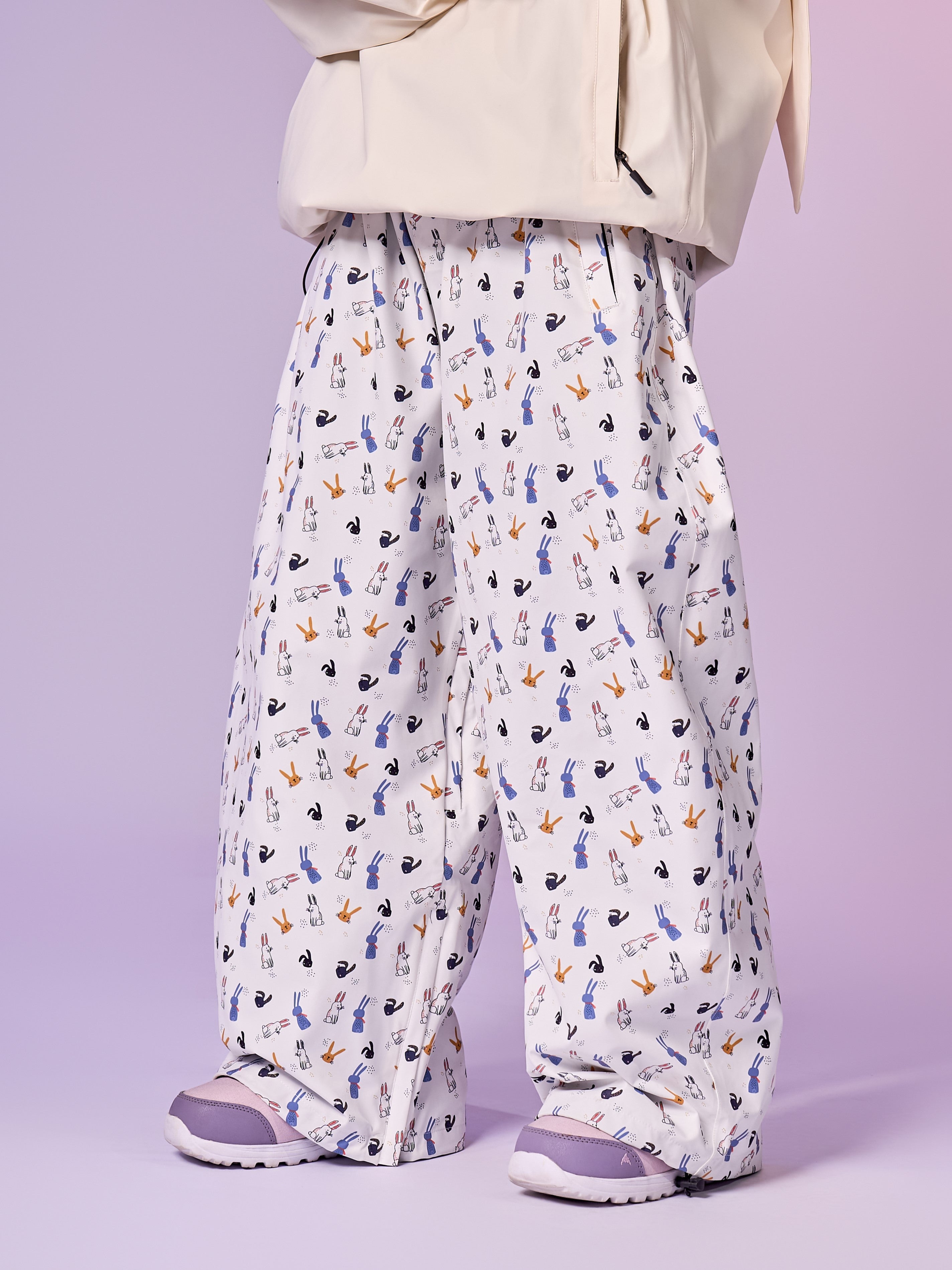 20K Waterproof Insulated Rabbit Print Snowboard Pants – Unisex | Doorek