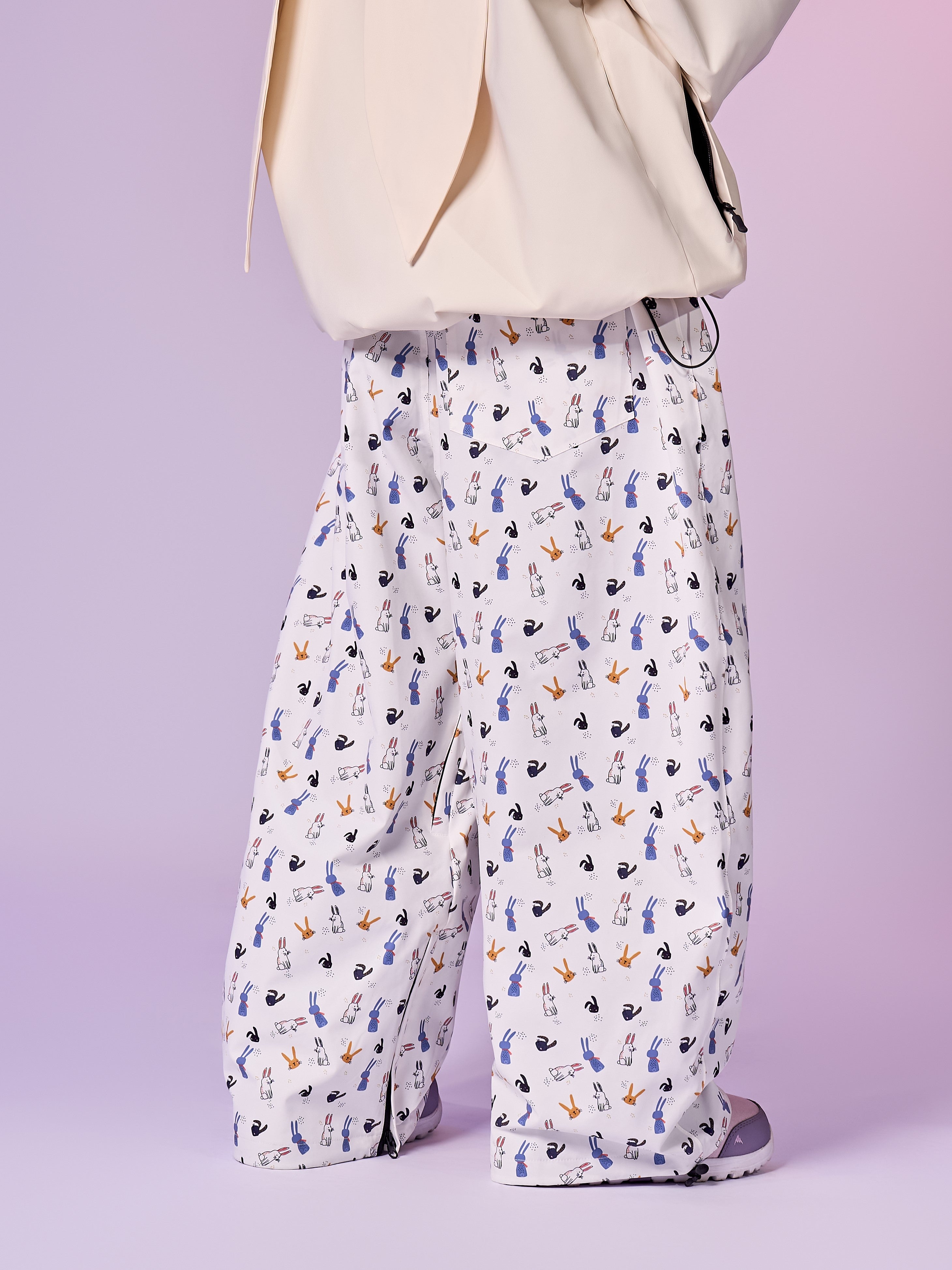 20K Waterproof Insulated Rabbit Print Snowboard Pants – Unisex | Doorek