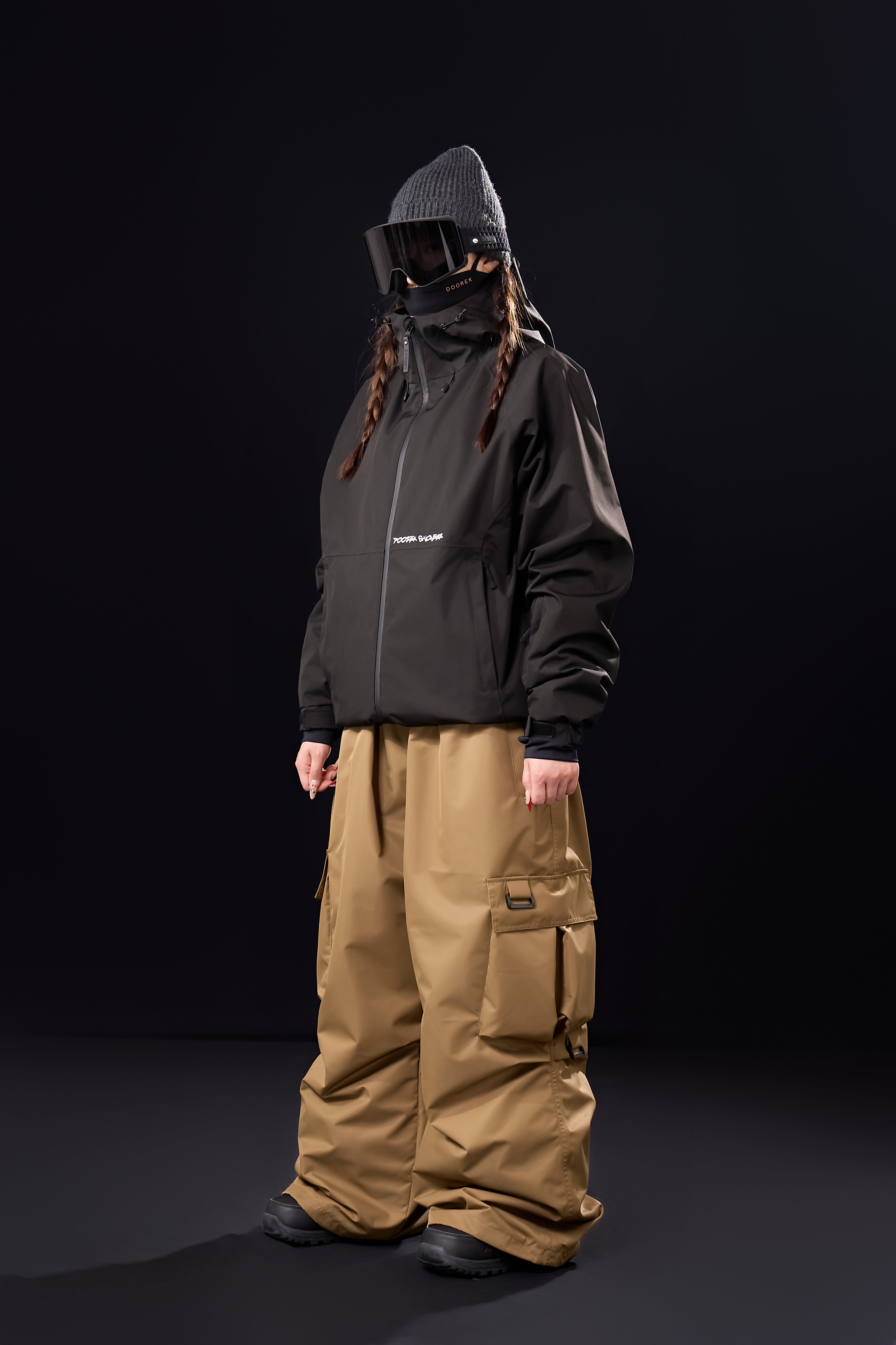3L Waterproof Baggy Cargo Snow Pants – Unisex | Doorek