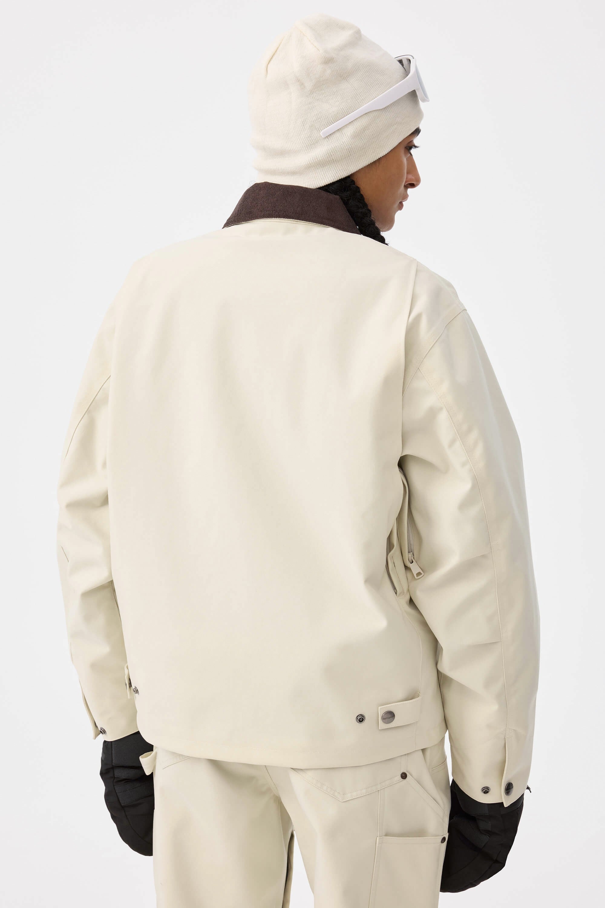 Boxy Modern Barn Corduroy-Collar Snow Jacket – Unisex | Gsou Snow