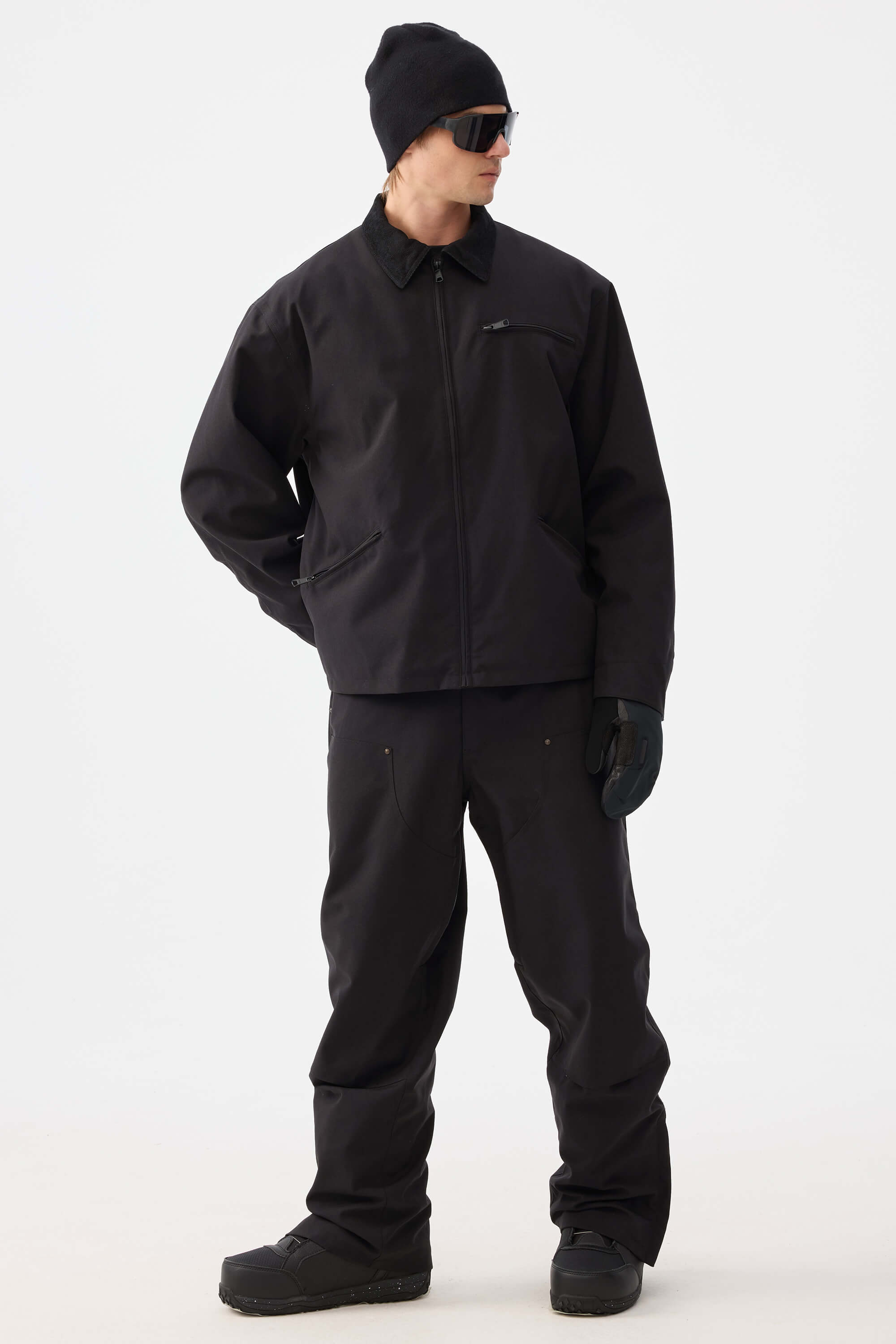 Boxy Modern Barn Corduroy-Collar Snow Jacket – Unisex | Gsou Snow