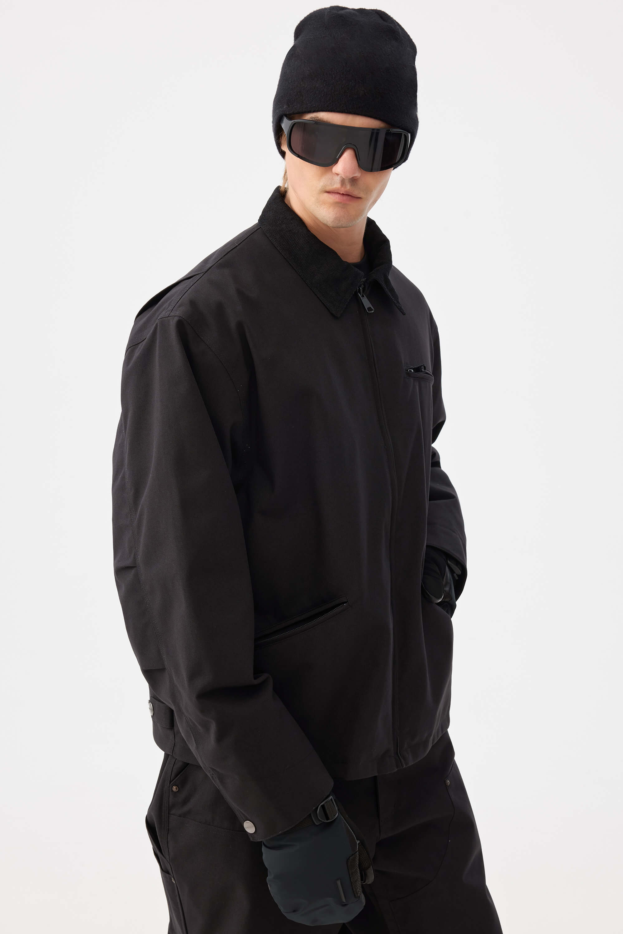 Boxy Modern Barn Corduroy-Collar Snow Jacket – Unisex | Gsou Snow