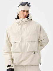 Techwear Half-Zip Insulated Anorak Snow Jacket – Unisex | Gsou Snow