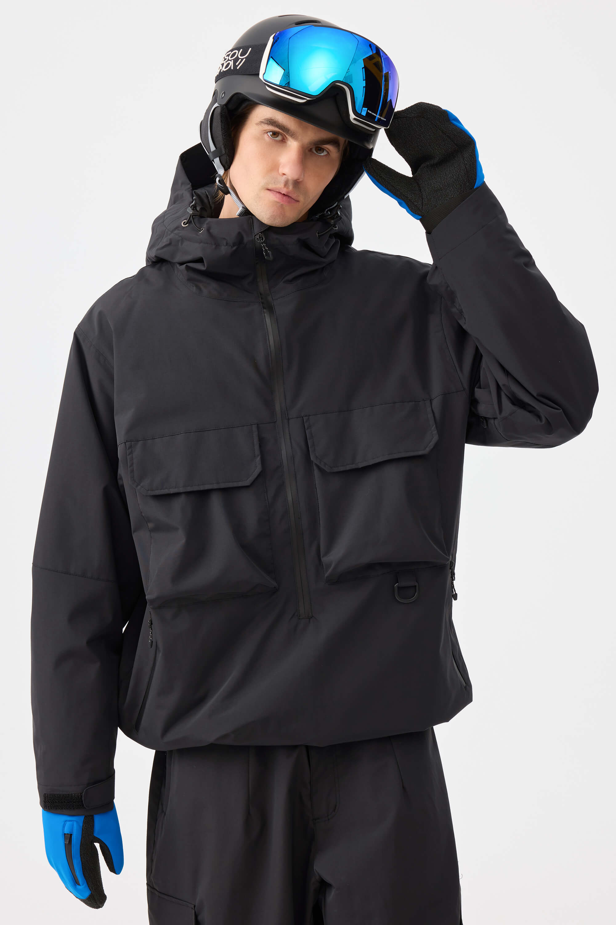Techwear Half-Zip Insulated Anorak Snow Jacket – Unisex | Gsou Snow