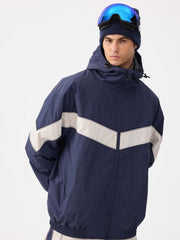 Retro Track Chevron Stripe Snow Jacket – Unisex | Gsou Snow