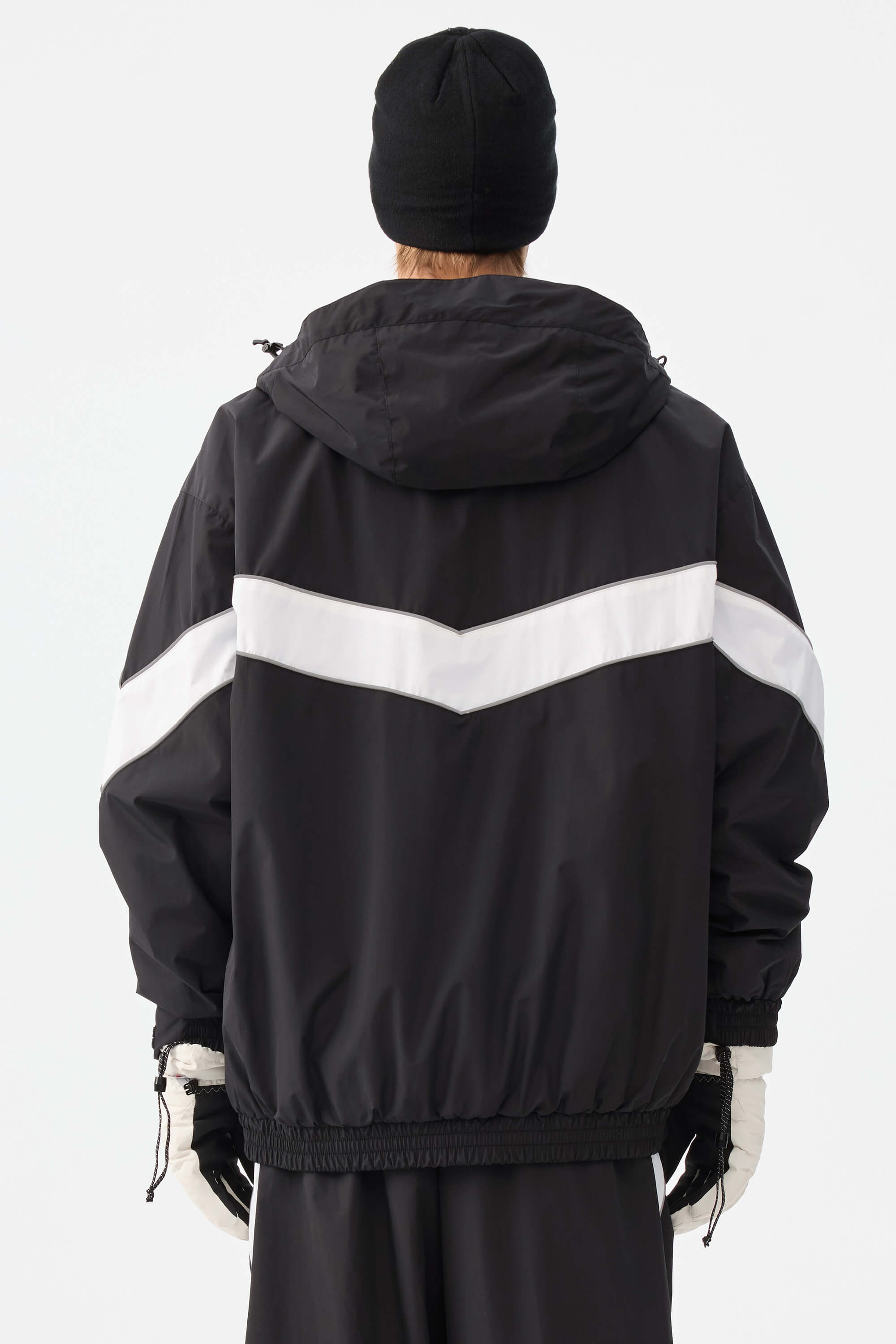 Retro Track Chevron Stripe Snow Jacket – Unisex | Gsou Snow