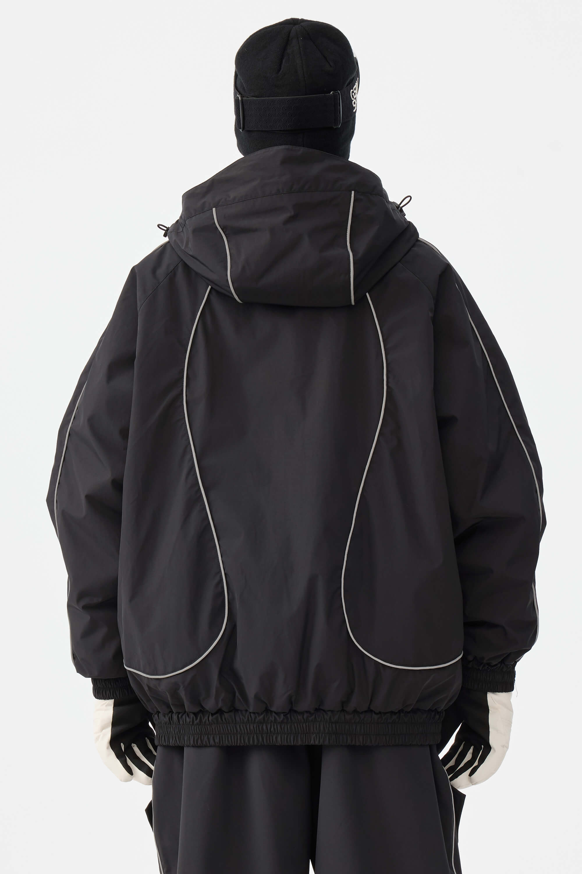 Retro Track Reflective Piping Snow Jacket – Unisex | Gsou Snow