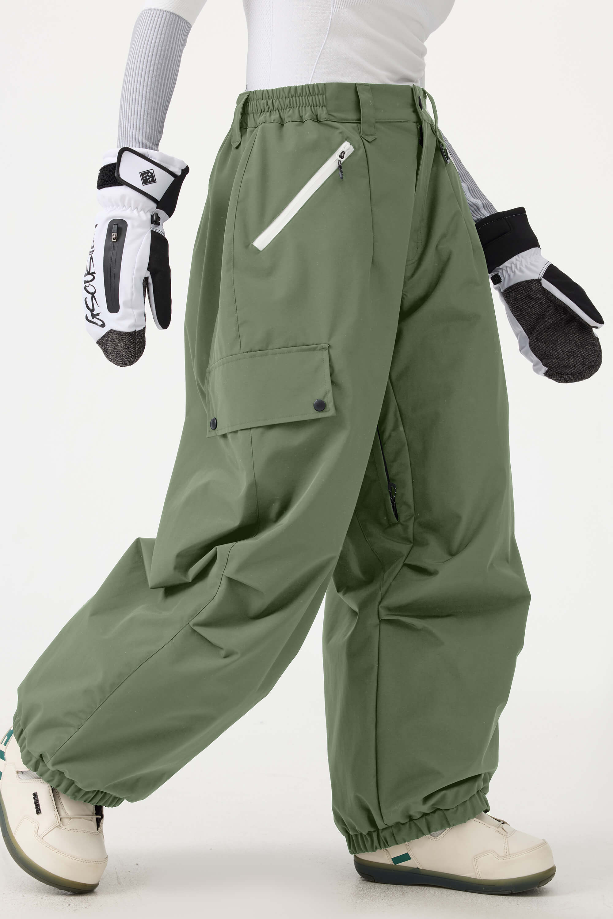 Baggy Wear-resistant Waterproof Snow Pants - Unisex | Gsou Snow