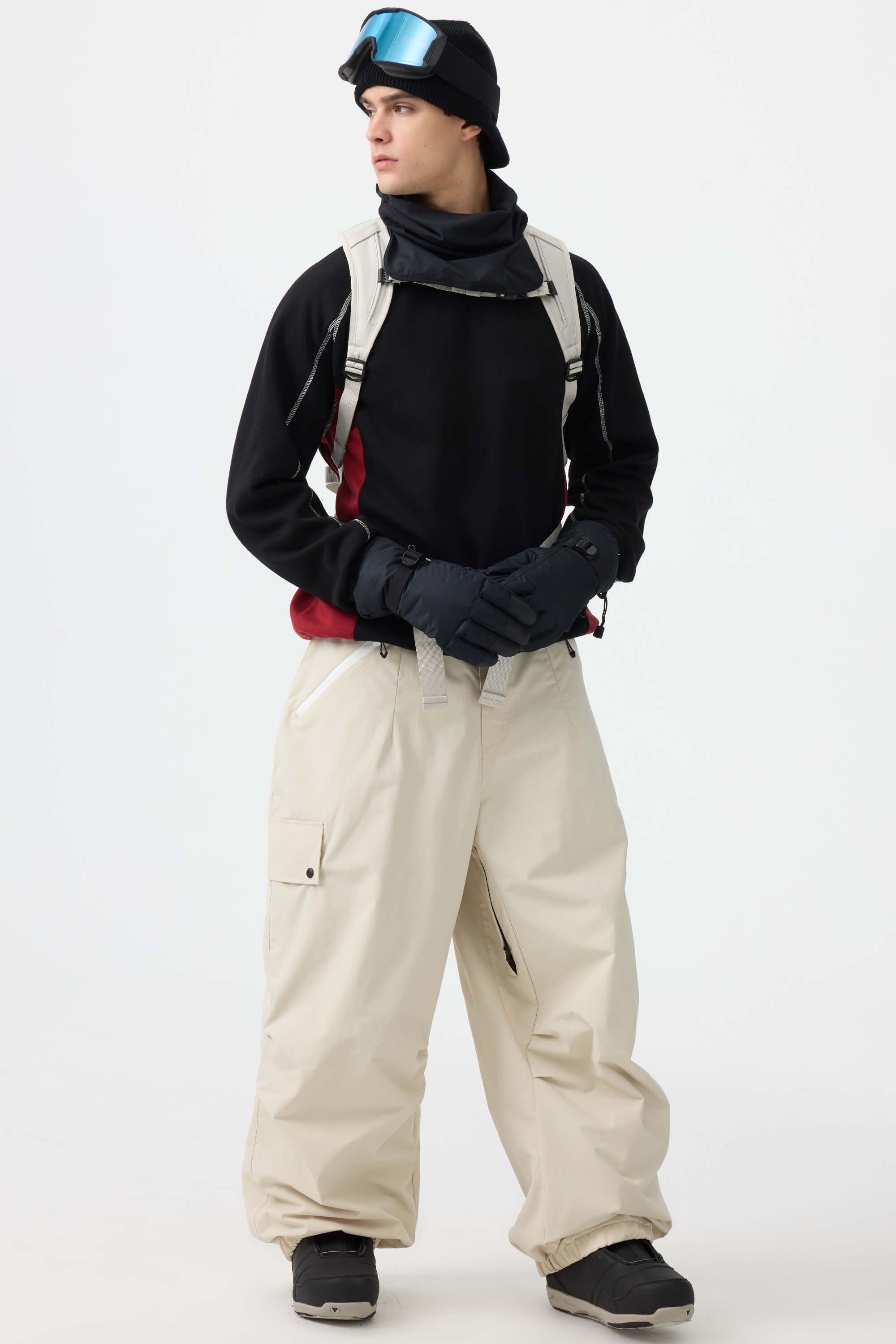 Baggy Wear-resistant Waterproof Snow Pants - Unisex | Gsou Snow