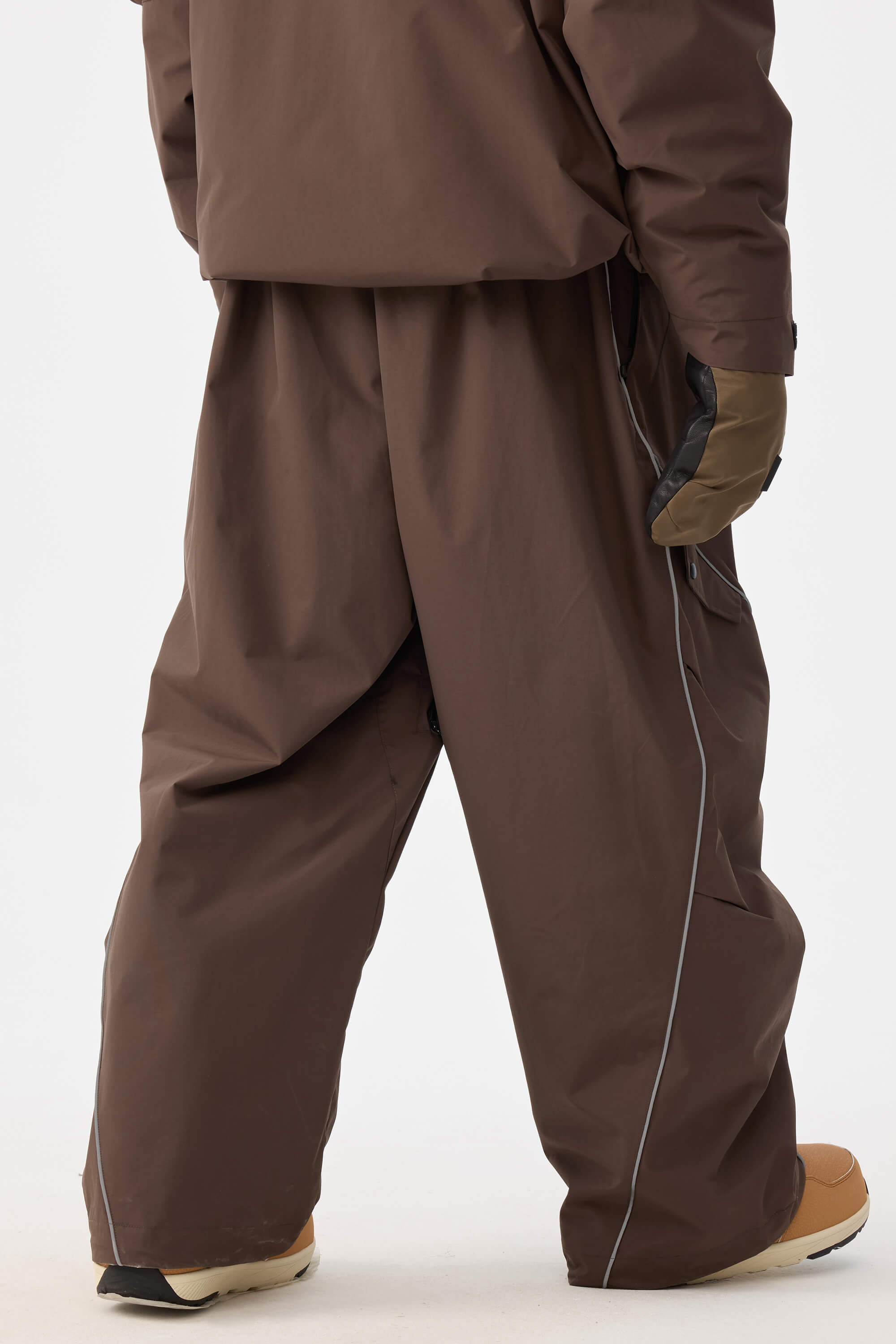 Retro Track Reflective Piping Baggy Snow Pants – Unisex | Gsou Snow