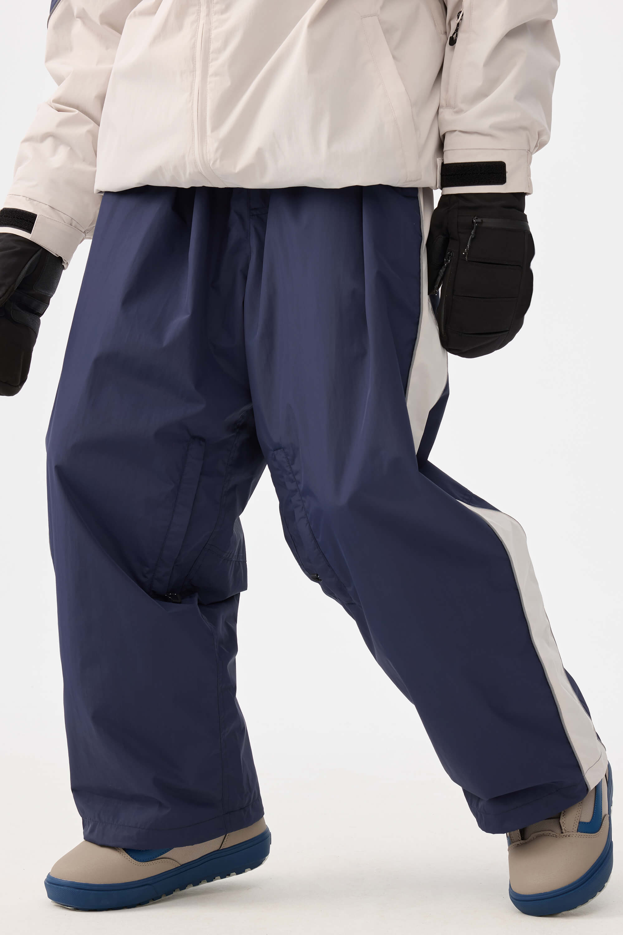 Retro Track Side Stripe Baggy Snow Pants – Unisex | Gsou Snow
