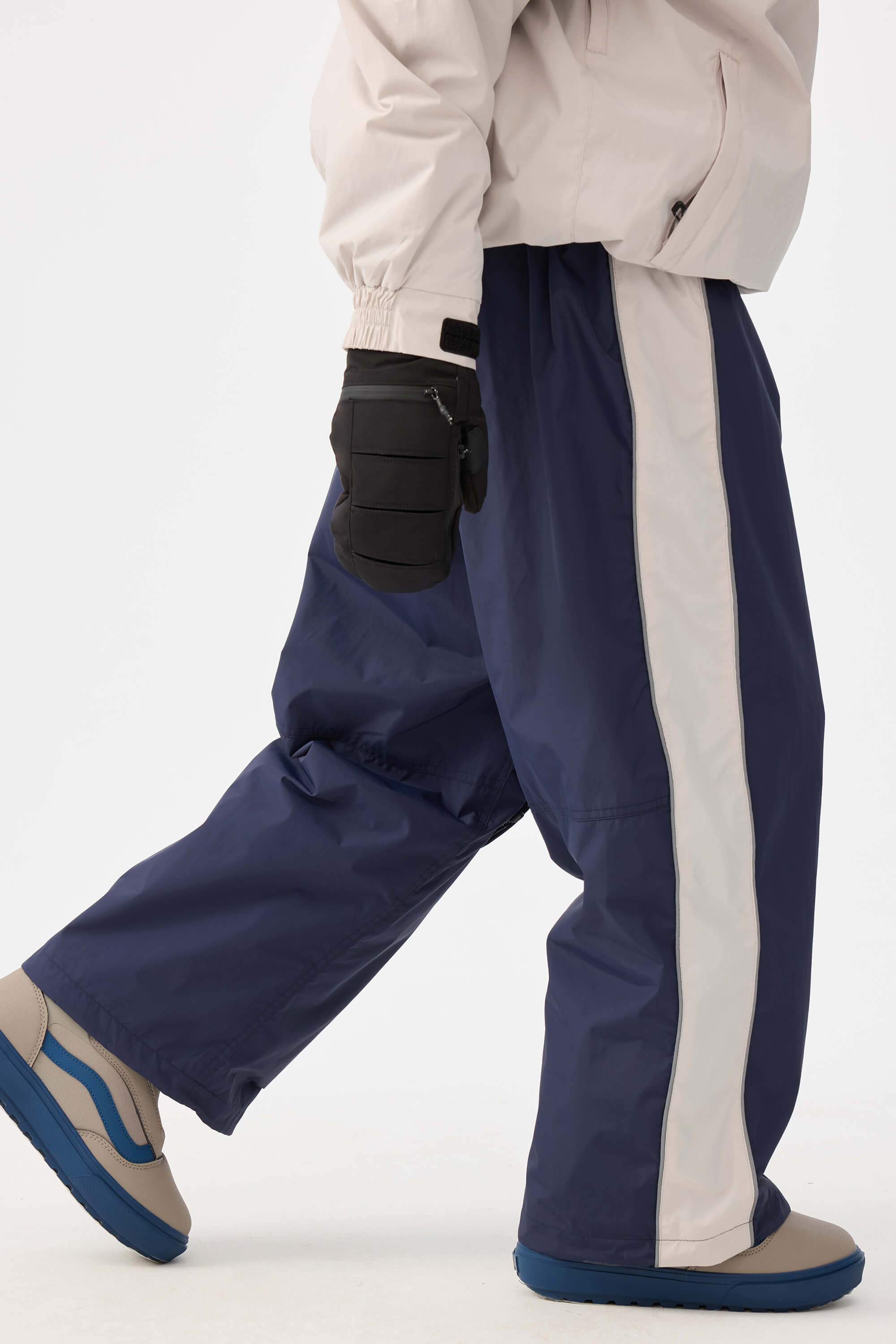 Retro Track Side Stripe Baggy Snow Pants – Unisex | Gsou Snow