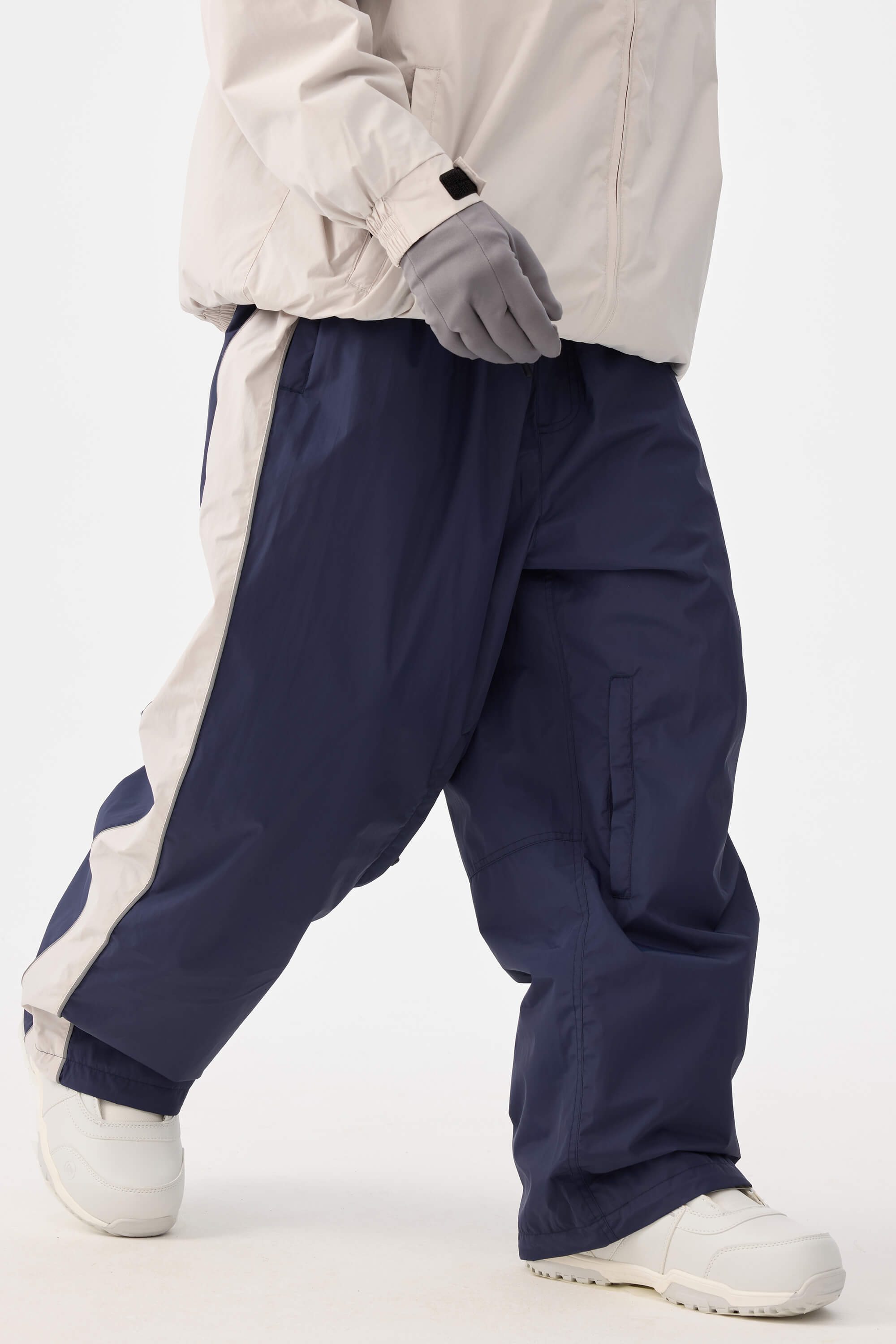 Retro Track Side Stripe Baggy Snow Pants – Unisex | Gsou Snow