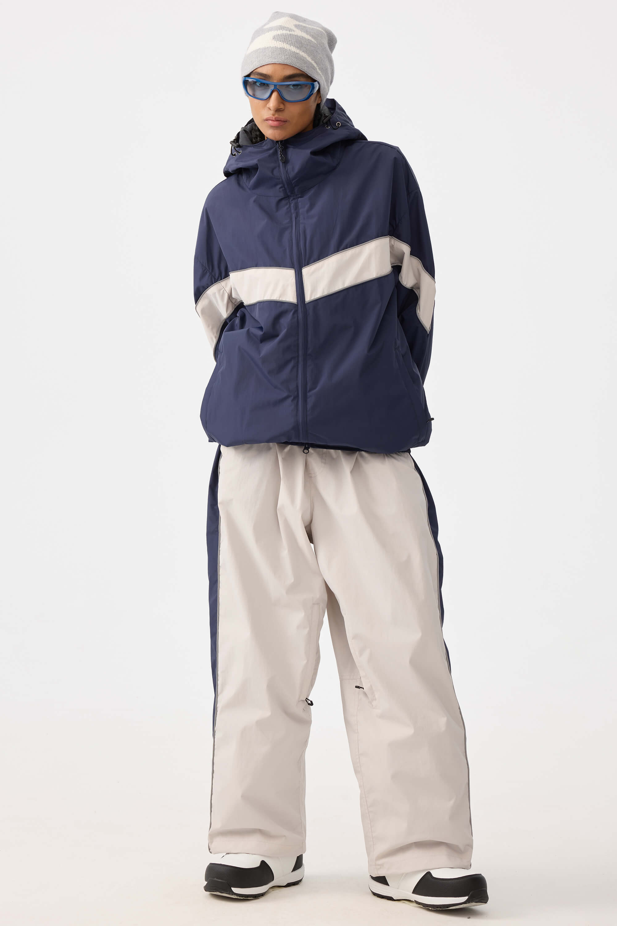 Retro Track Side Stripe Baggy Snow Pants – Unisex | Gsou Snow