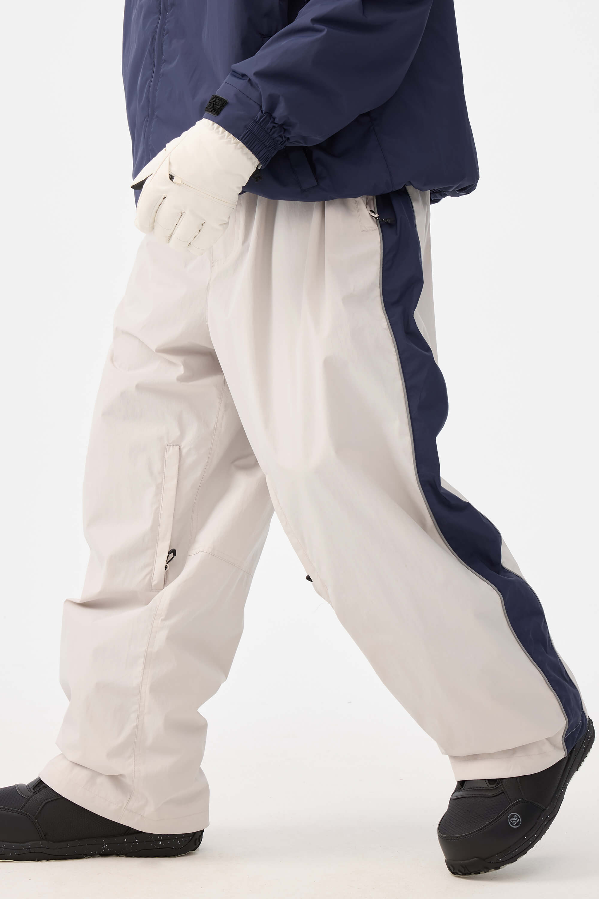 Retro Track Side Stripe Baggy Snow Pants – Unisex | Gsou Snow