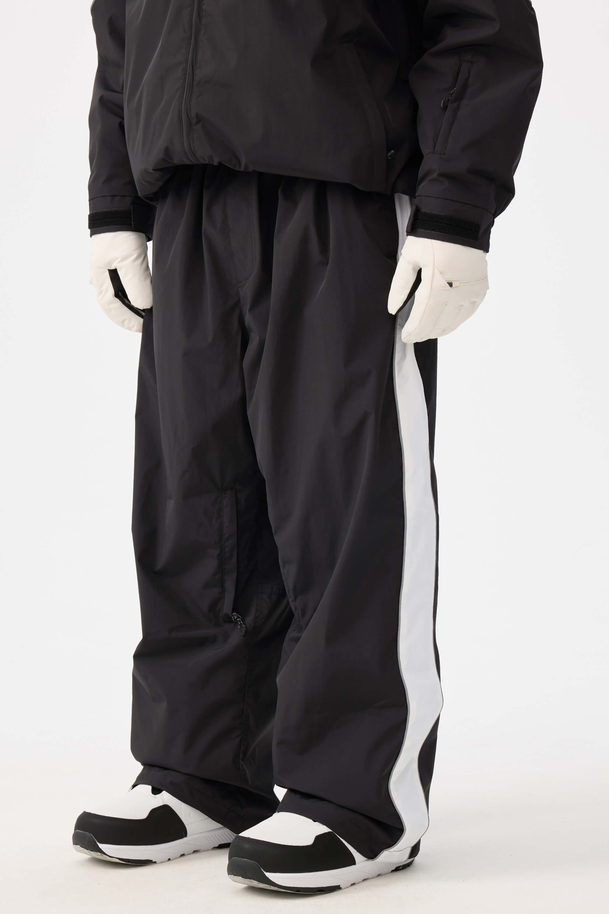 Retro Track Side Stripe Baggy Snow Pants – Unisex | Gsou Snow