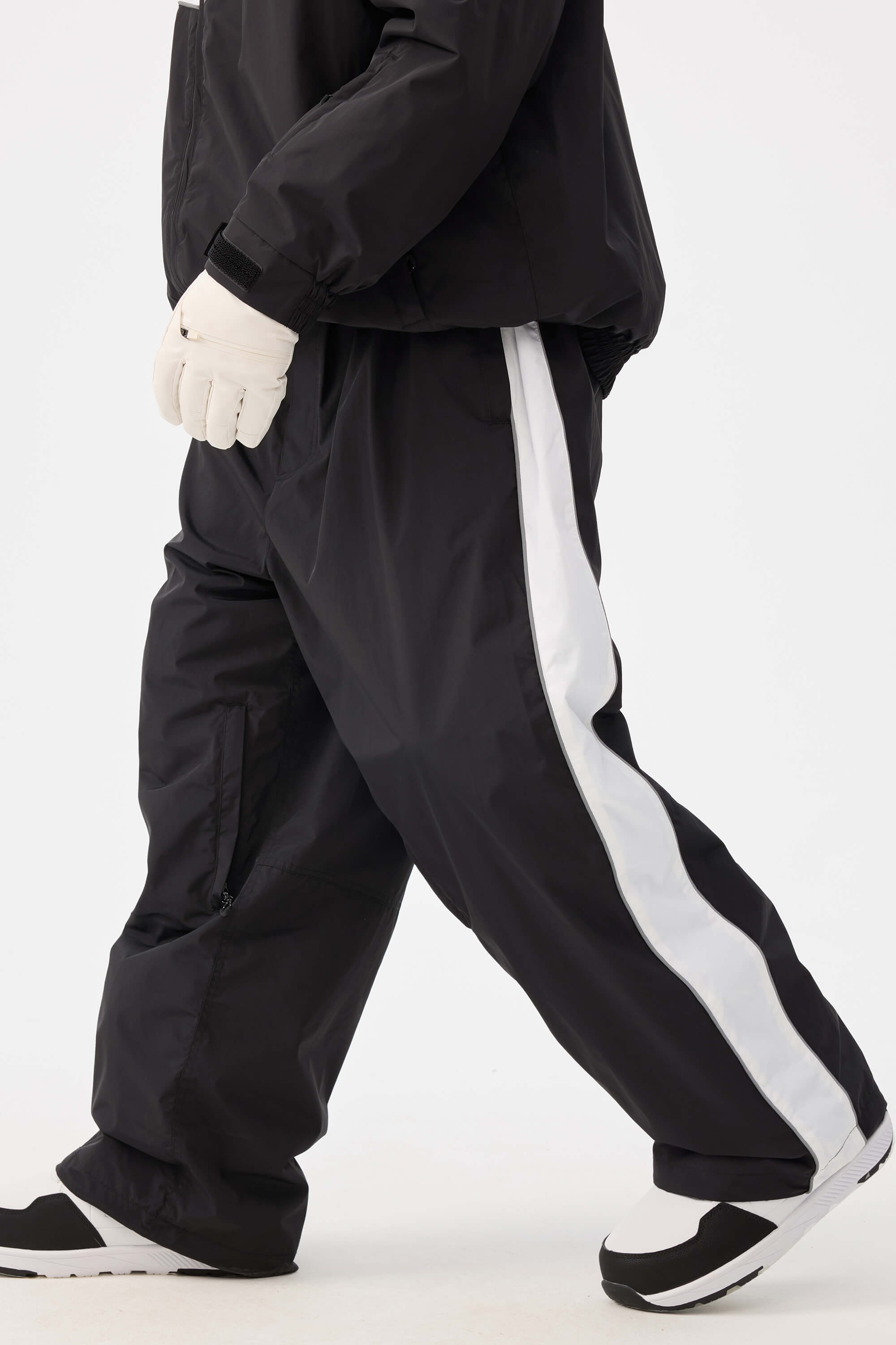 Retro Track Side Stripe Baggy Snow Pants – Unisex | Gsou Snow