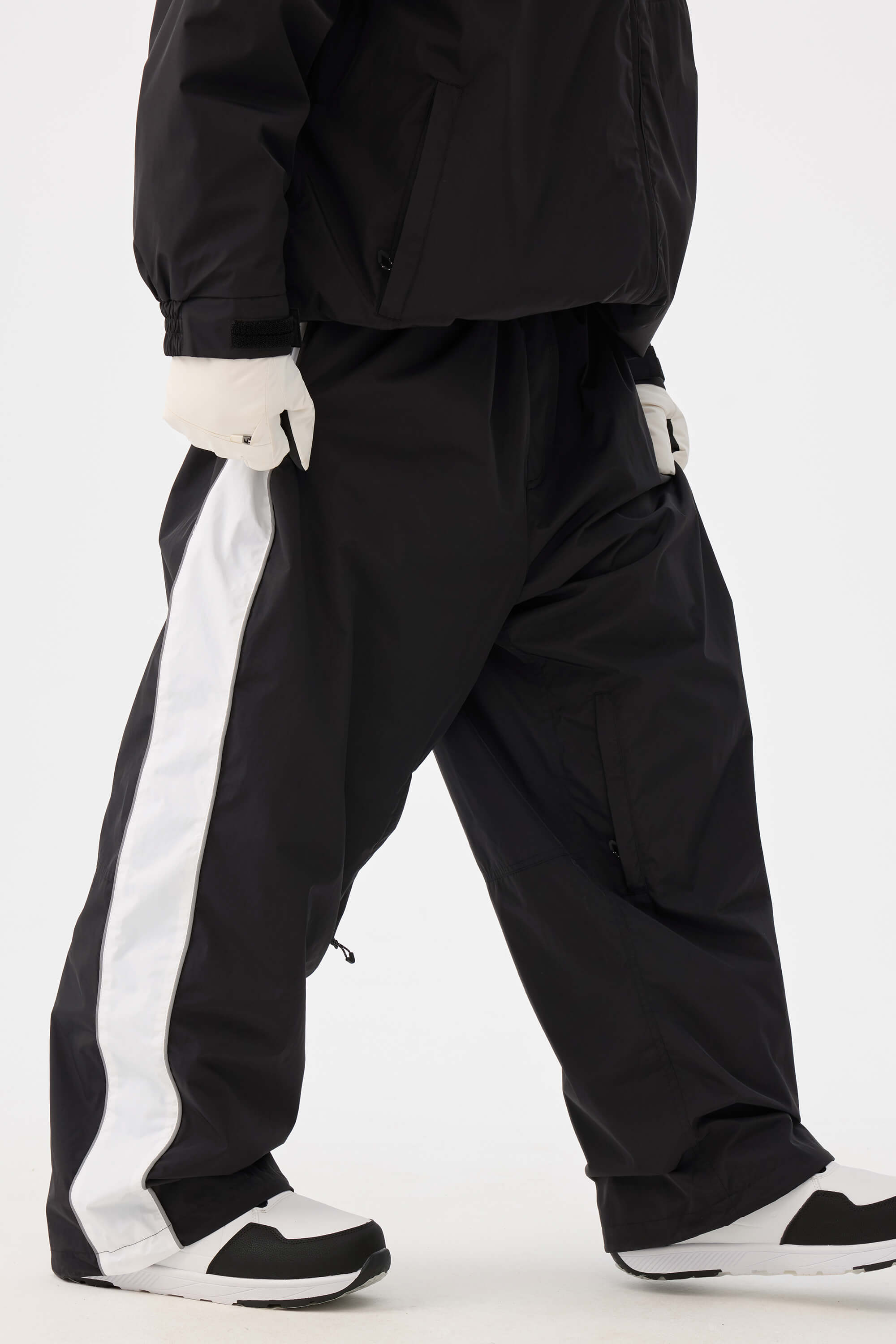 Retro Track Side Stripe Baggy Snow Pants – Unisex | Gsou Snow