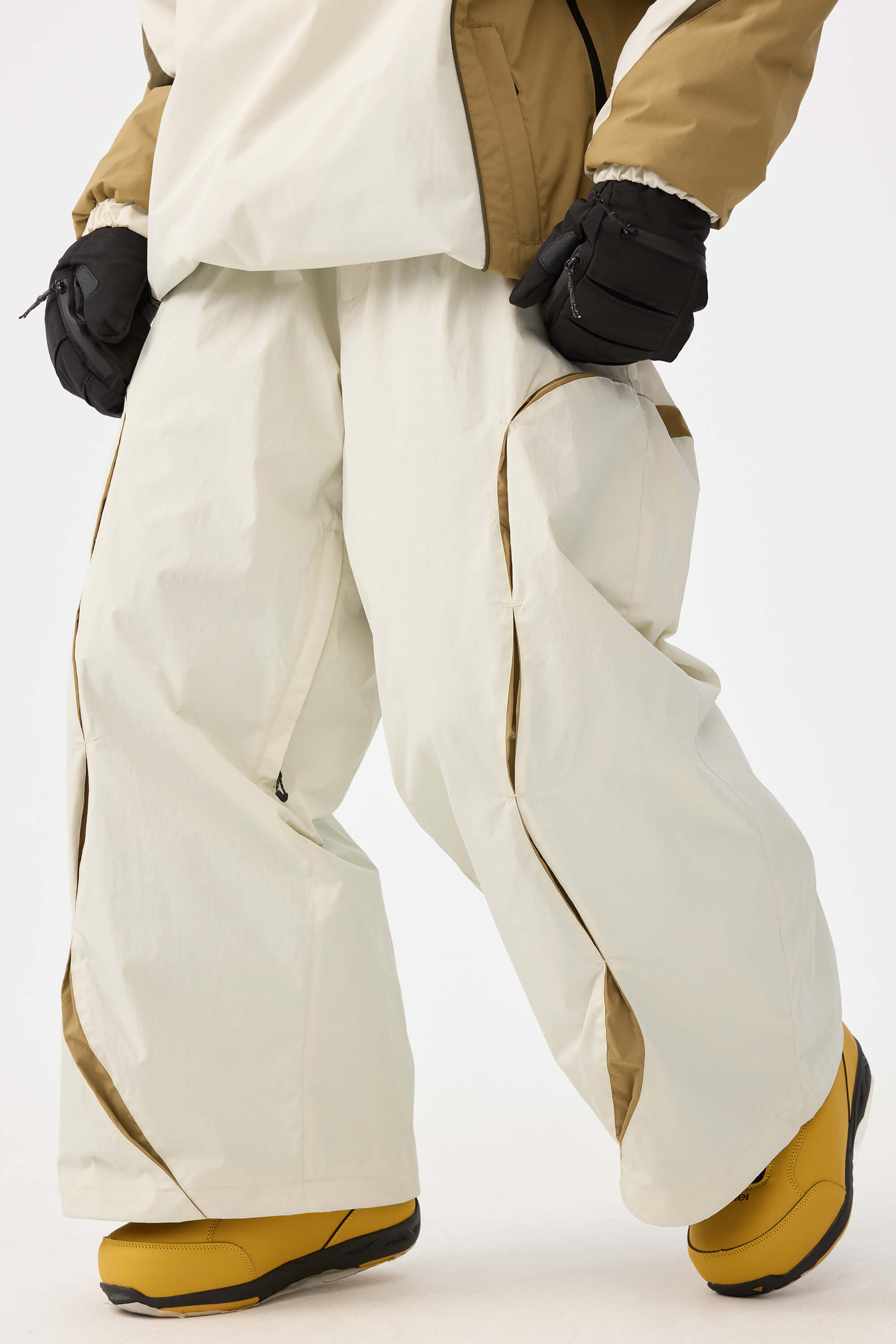 Retro Urban Paneled Construction Baggy Snow Pants – Unisex | Gsou Snow