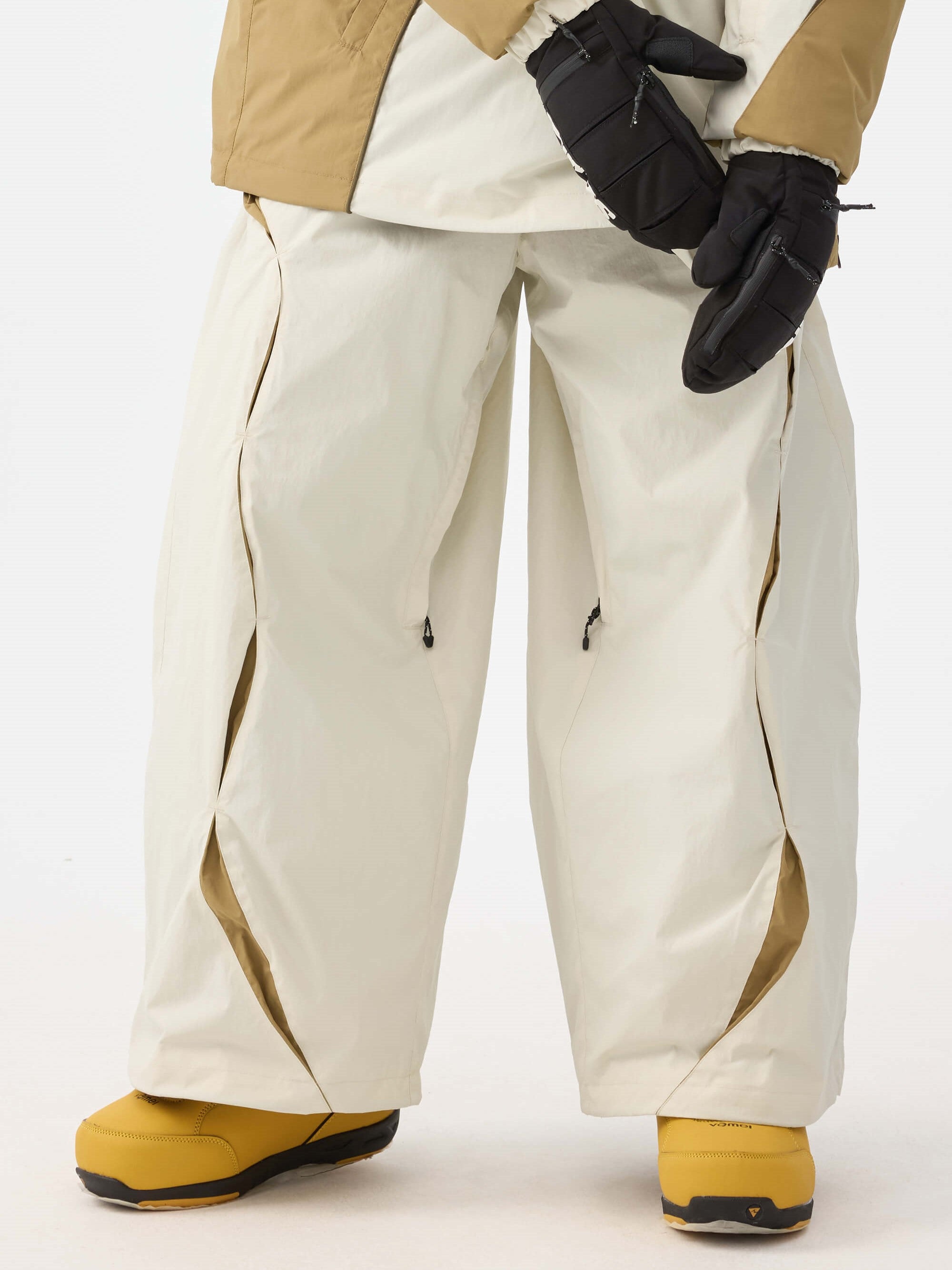 Retro Urban Paneled Construction Baggy Snow Pants – Unisex | Gsou Snow