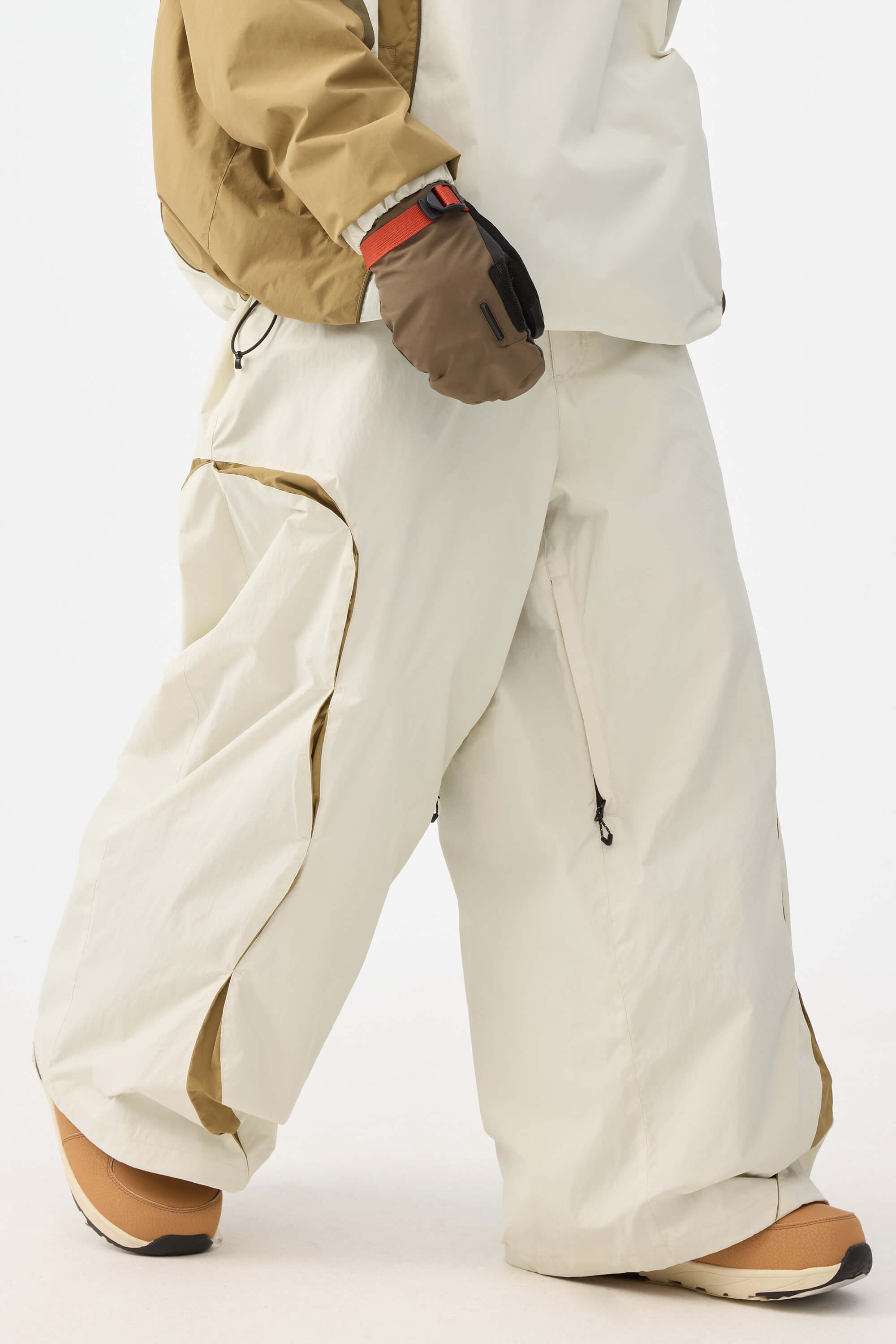 Retro Urban Paneled Construction Baggy Snow Pants – Unisex | Gsou Snow