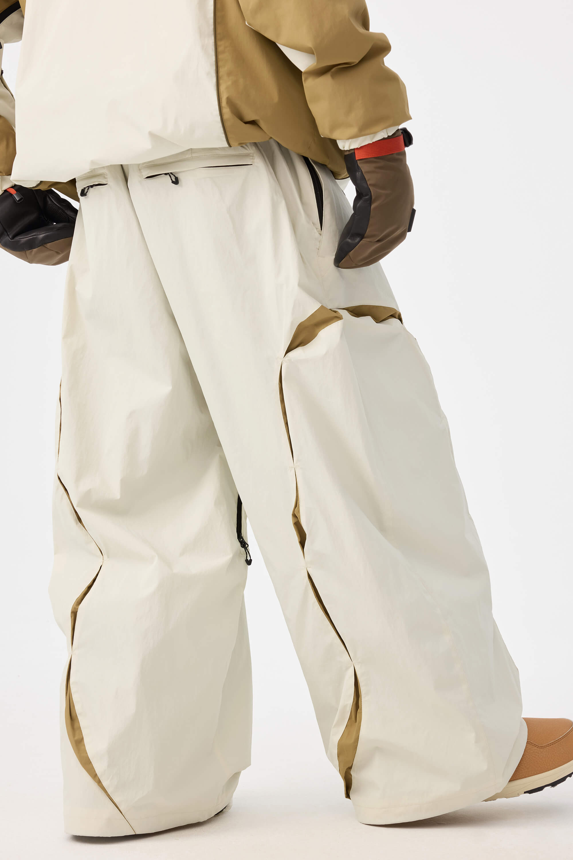 Retro Urban Paneled Construction Baggy Snow Pants – Unisex | Gsou Snow