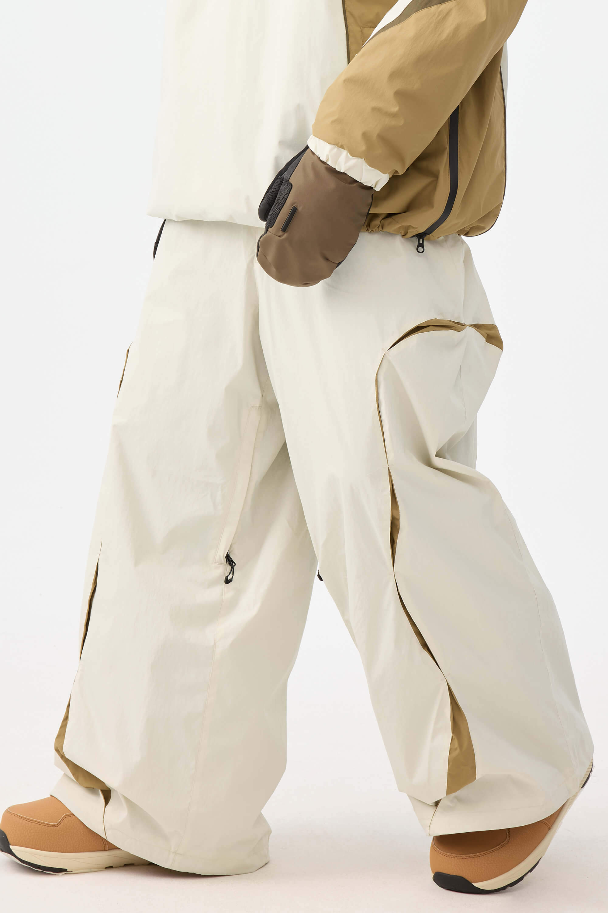 Retro Urban Paneled Construction Baggy Snow Pants – Unisex | Gsou Snow