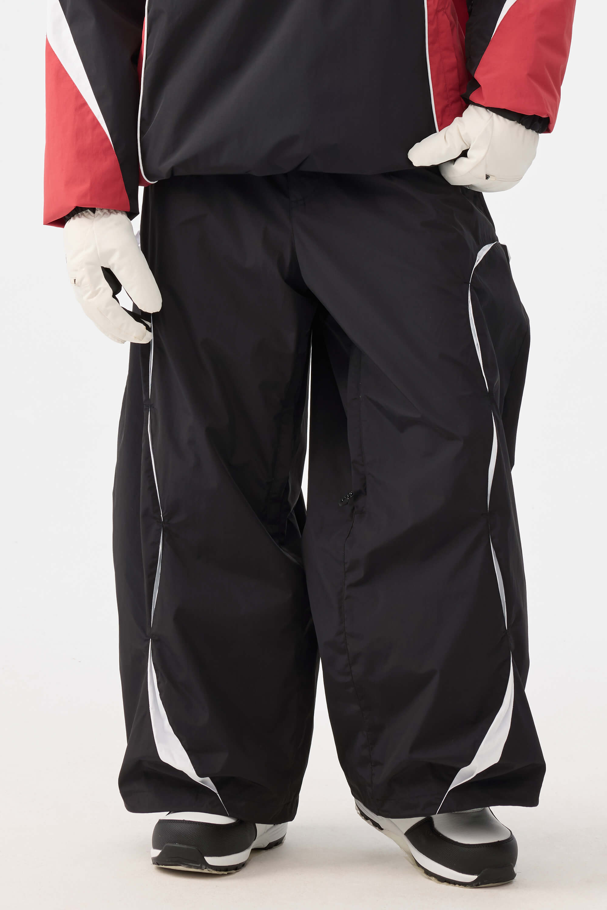 Retro Urban Paneled Construction Baggy Snow Pants – Unisex | Gsou Snow