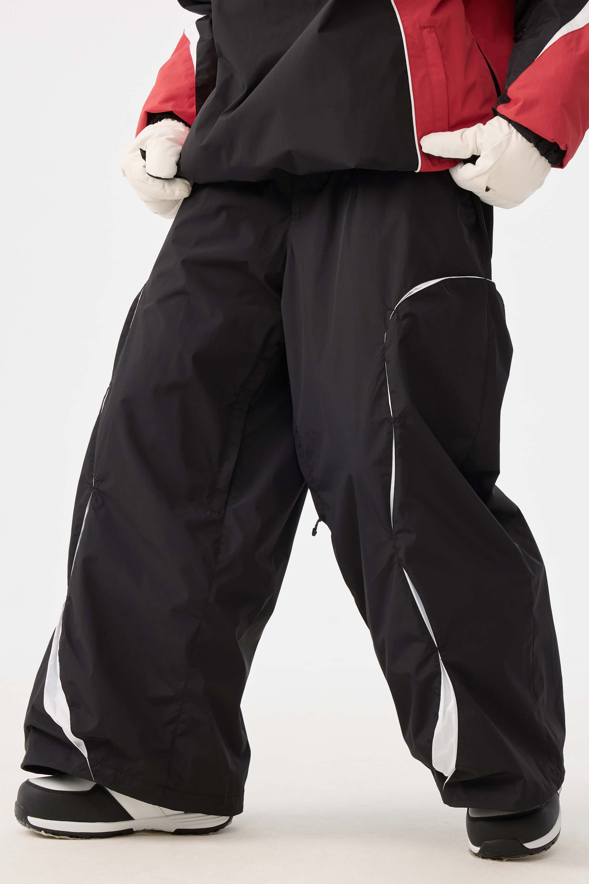 Retro Urban Paneled Construction Baggy Snow Pants – Unisex | Gsou Snow