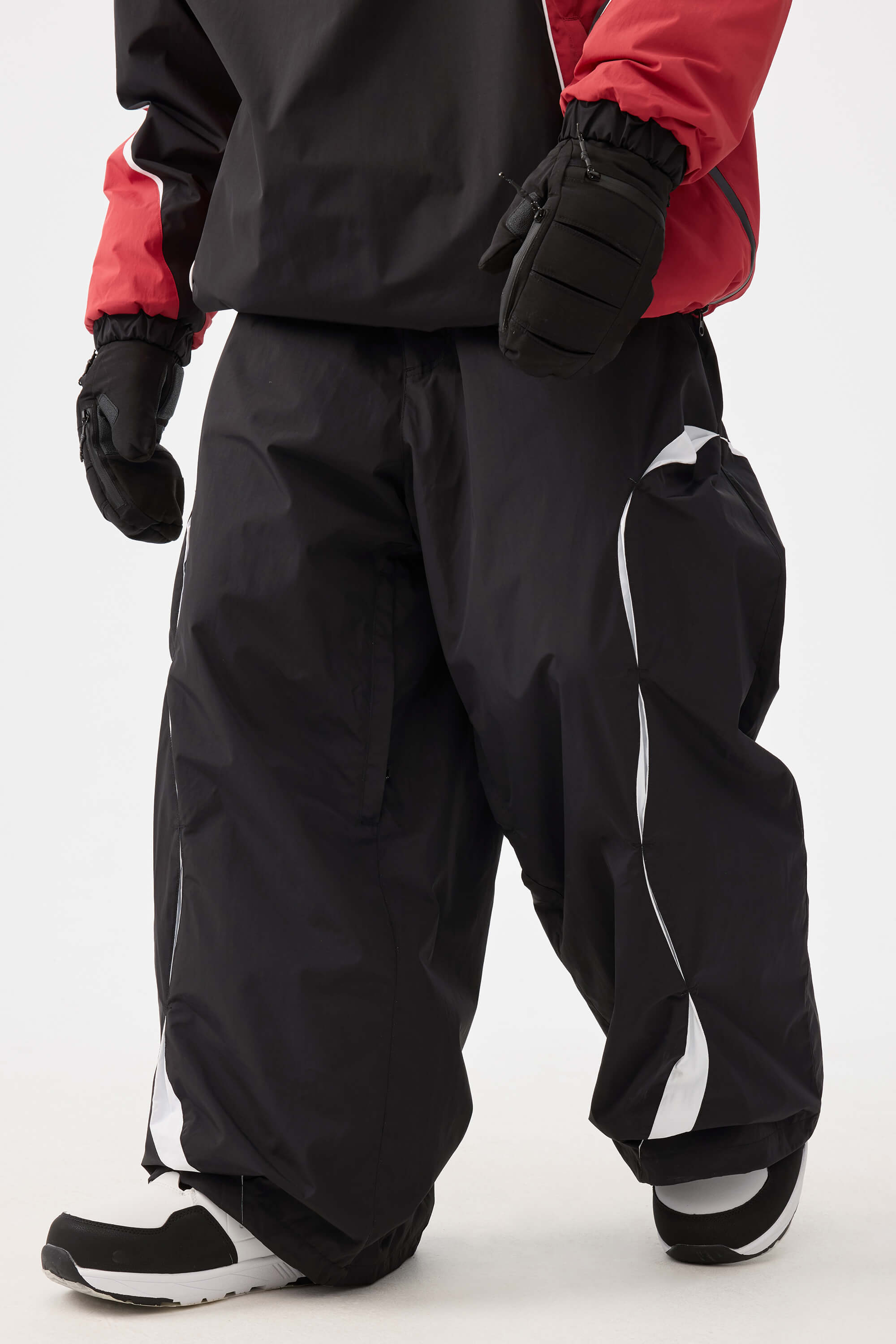 Retro Urban Paneled Construction Baggy Snow Pants – Unisex | Gsou Snow