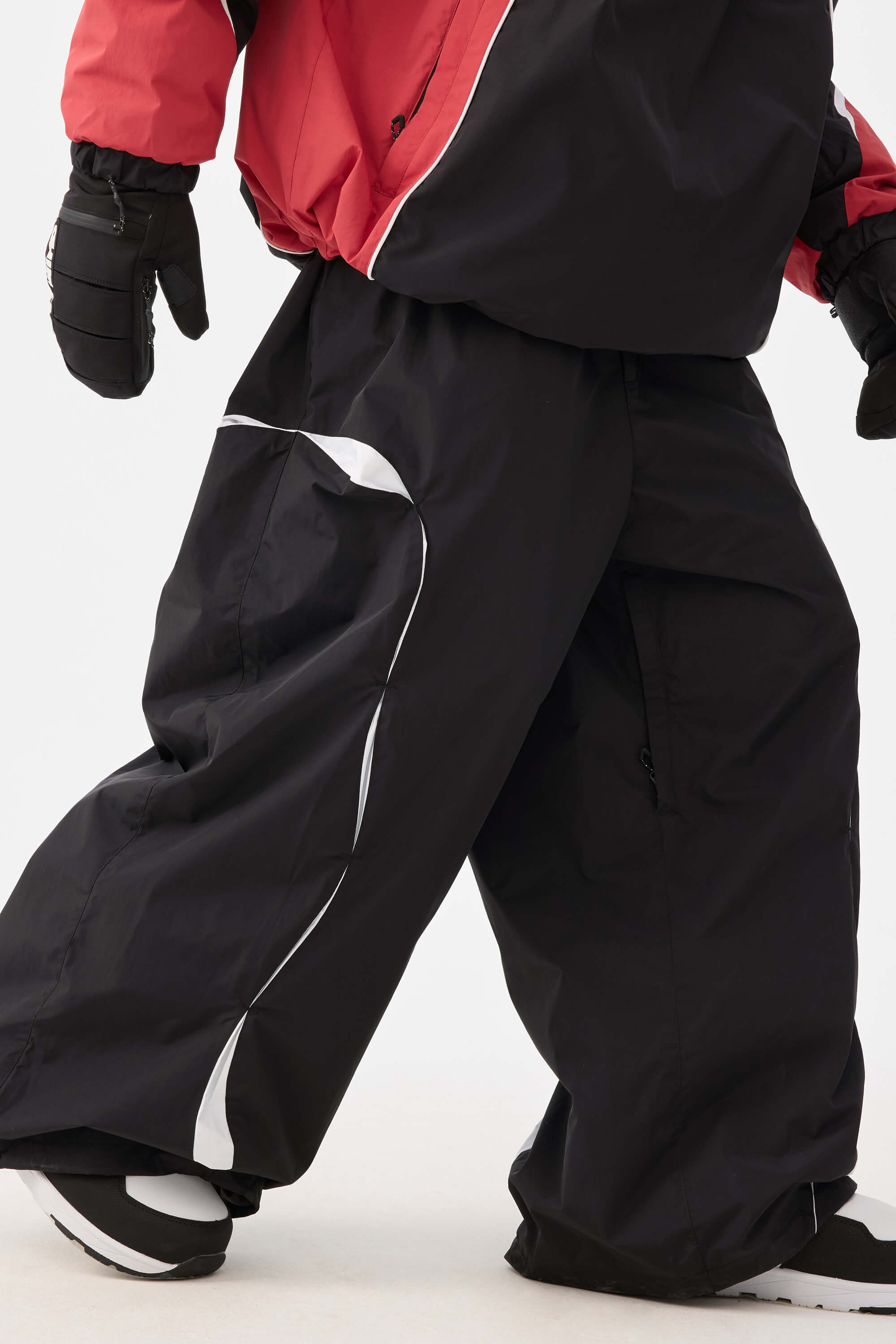 Retro Urban Paneled Construction Baggy Snow Pants – Unisex | Gsou Snow