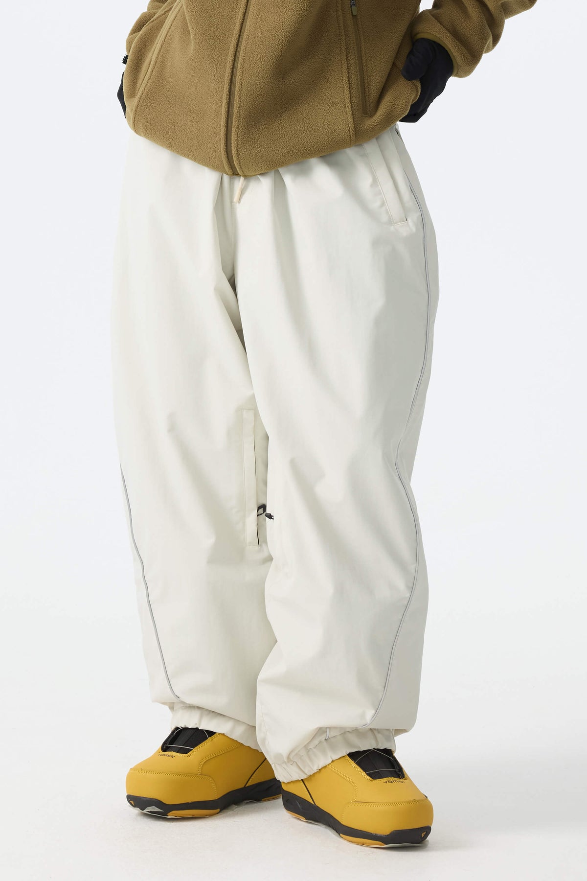 Baggy Reflective Piping Drawstring Snow Pants – Unisex | Gsou Snow