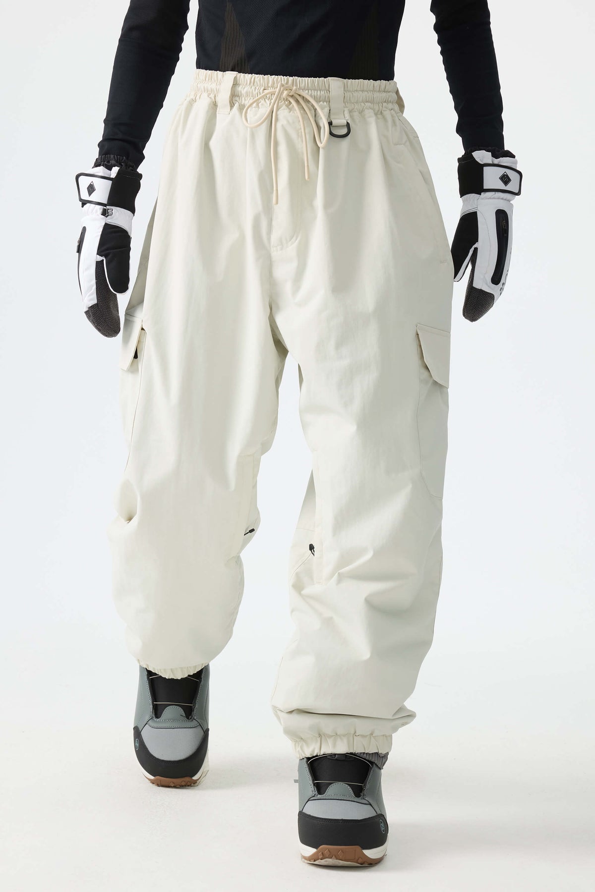 Sleek Sport Utility Hidden Cargo Pockets Baggy Snow Pants – Unisex | Gsou Snow