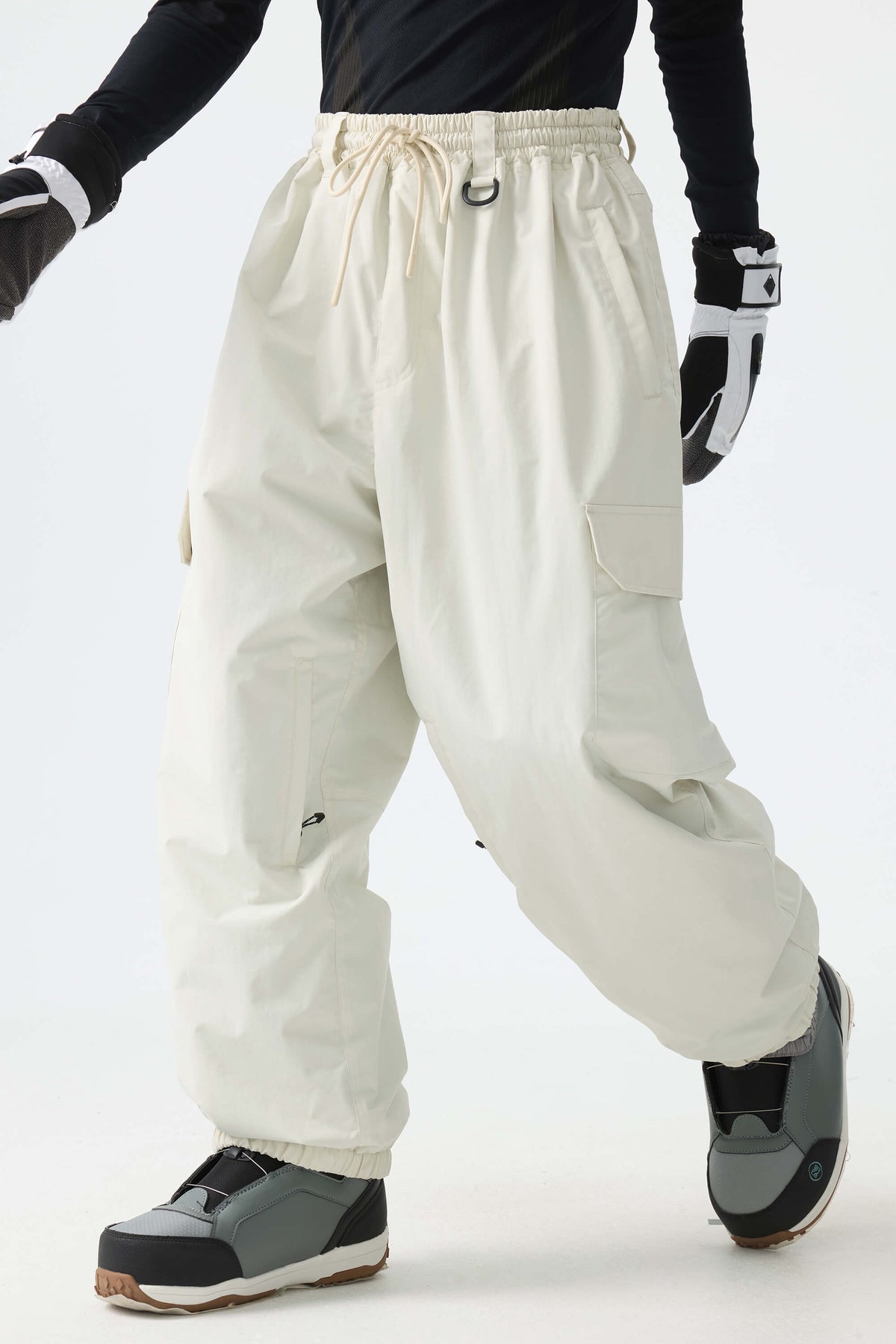 Sleek Sport Utility Hidden Cargo Pockets Baggy Snow Pants – Unisex | Gsou Snow