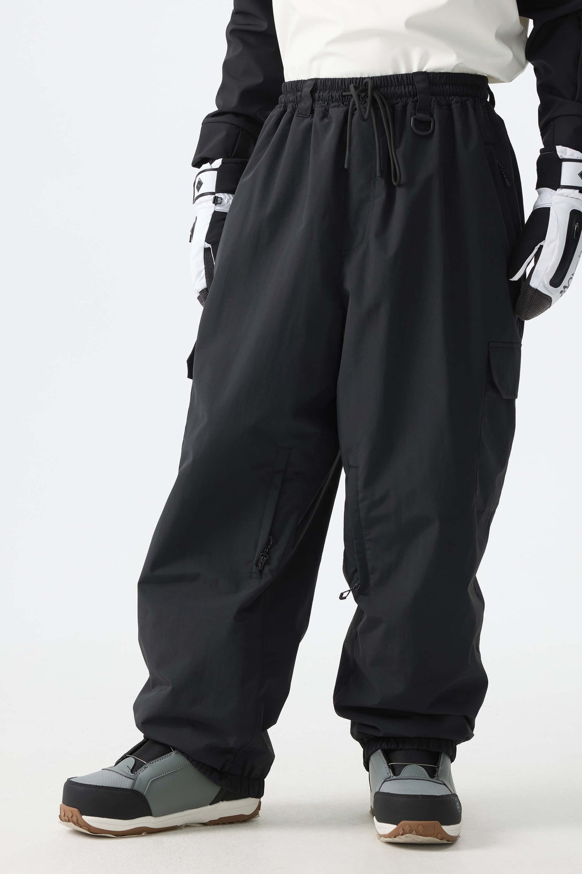 Sleek Sport Utility Hidden Cargo Pockets Baggy Snow Pants – Unisex | Gsou Snow