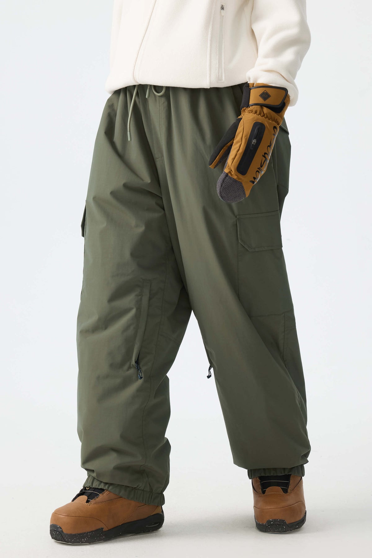 Sleek Sport Utility Hidden Cargo Pockets Baggy Snow Pants – Unisex | Gsou Snow