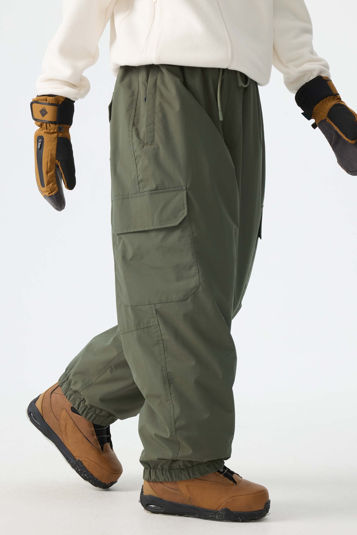 Sleek Sport Utility Hidden Cargo Pockets Baggy Snow Pants – Unisex | Gsou Snow