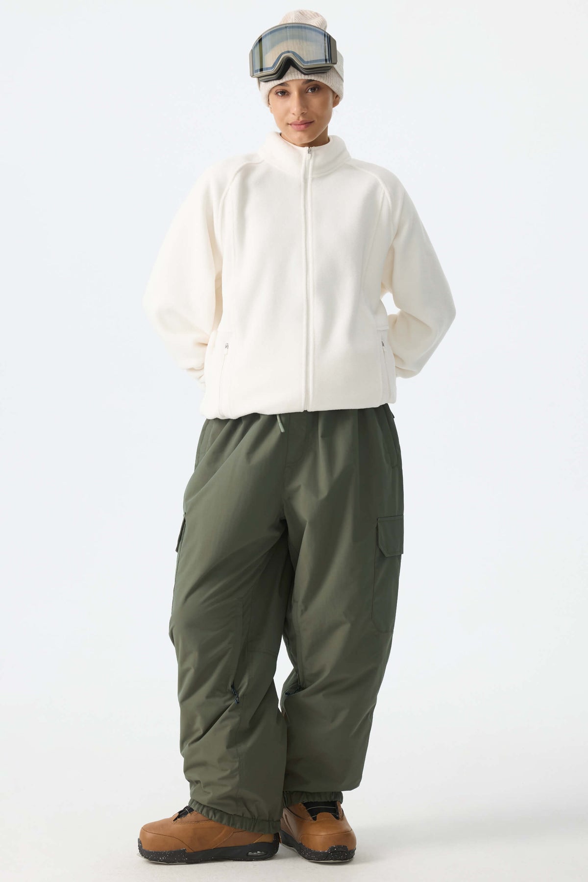 Sleek Sport Utility Hidden Cargo Pockets Baggy Snow Pants – Unisex | Gsou Snow