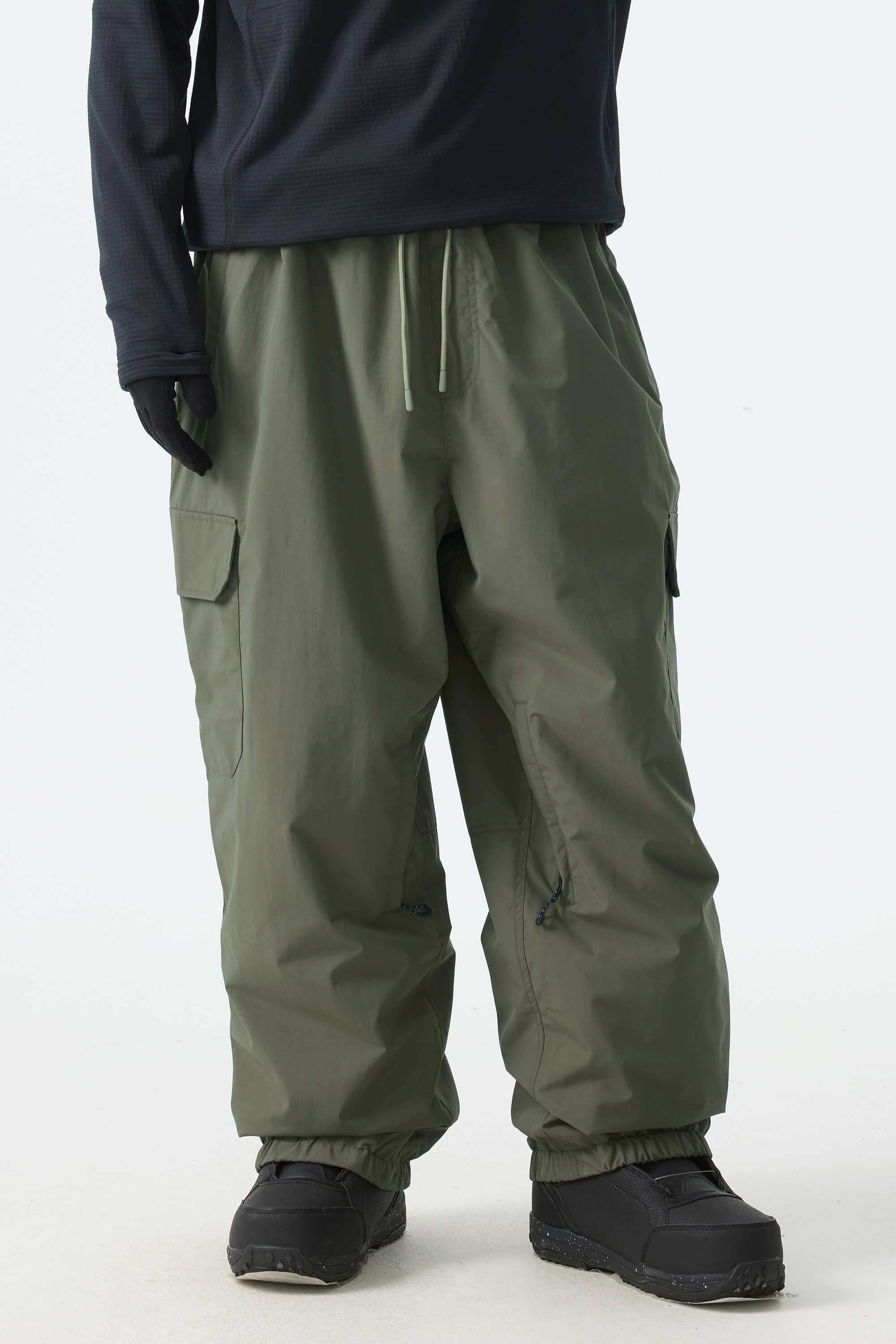 Sleek Sport Utility Hidden Cargo Pockets Baggy Snow Pants – Unisex | Gsou Snow