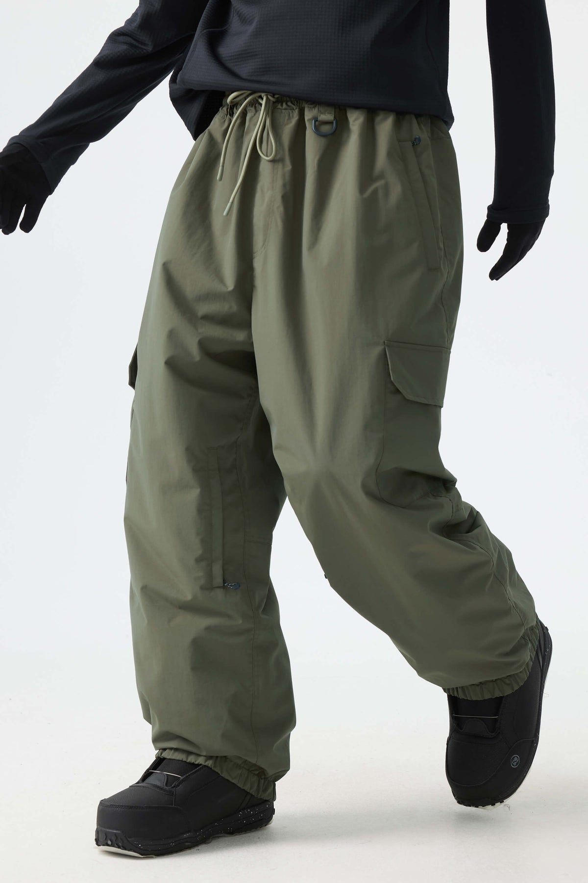 Sleek Sport Utility Hidden Cargo Pockets Baggy Snow Pants – Unisex | Gsou Snow