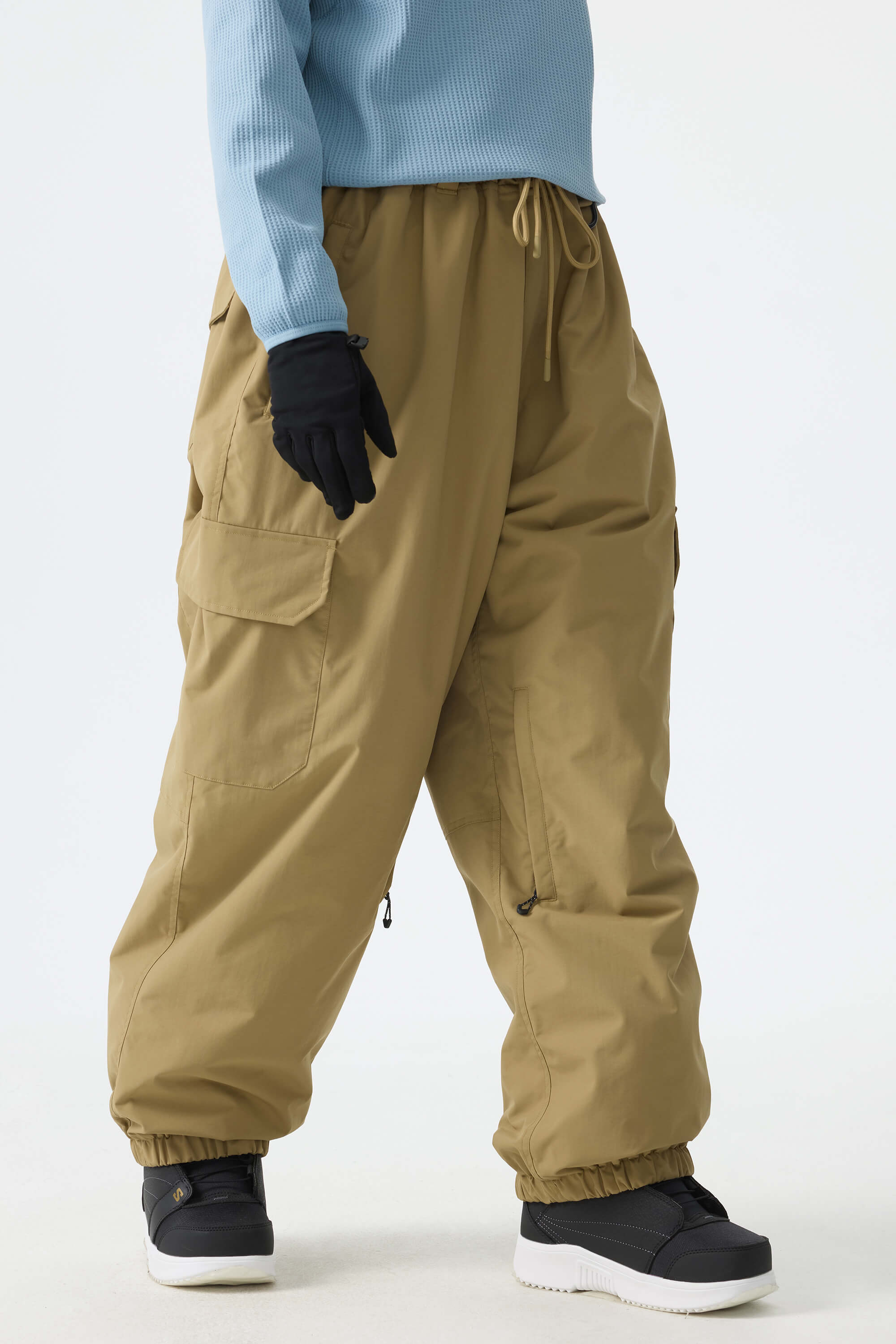Sleek Sport Utility Hidden Cargo Pockets Baggy Snow Pants – Unisex | Gsou Snow