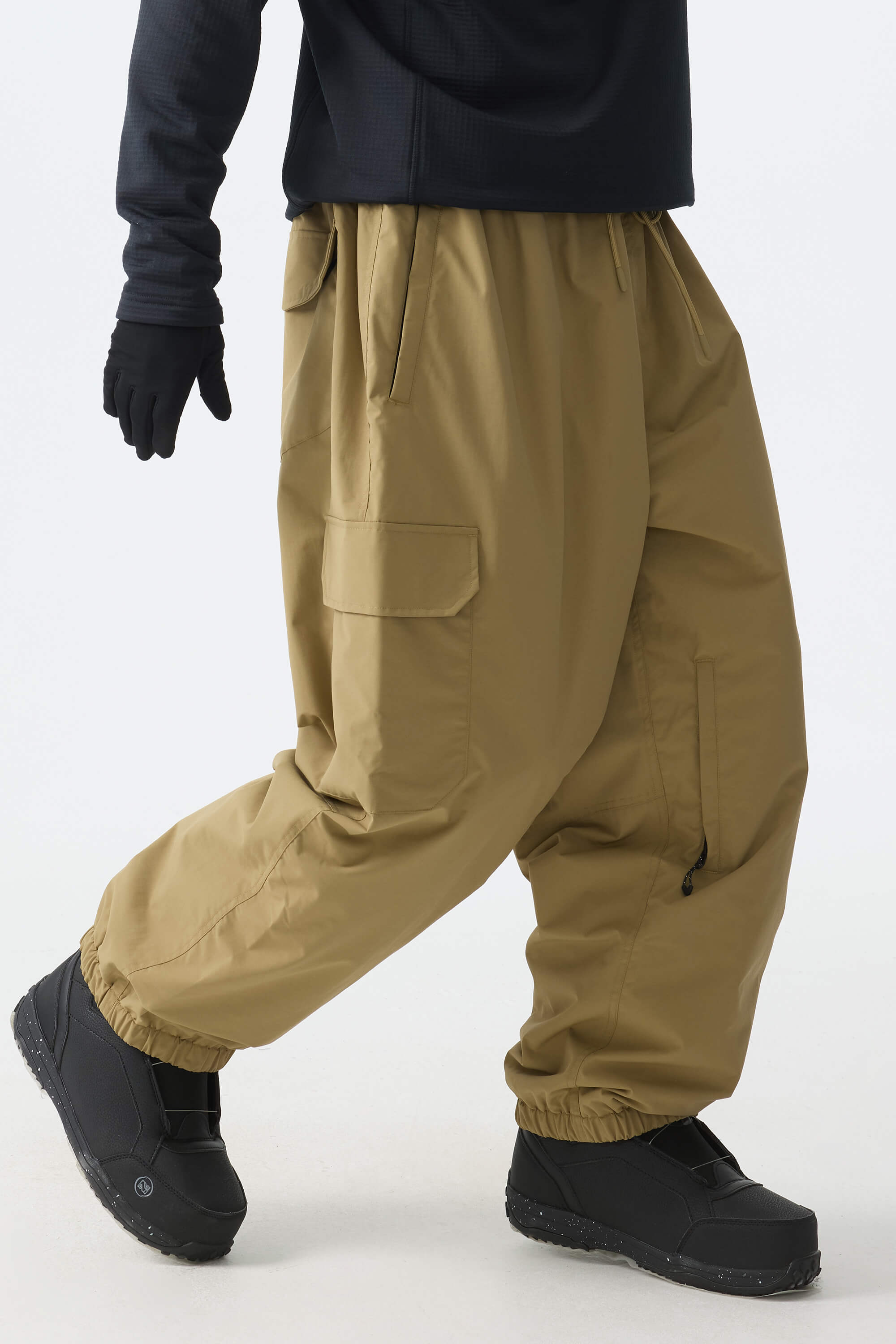 Sleek Sport Utility Hidden Cargo Pockets Baggy Snow Pants – Unisex | Gsou Snow