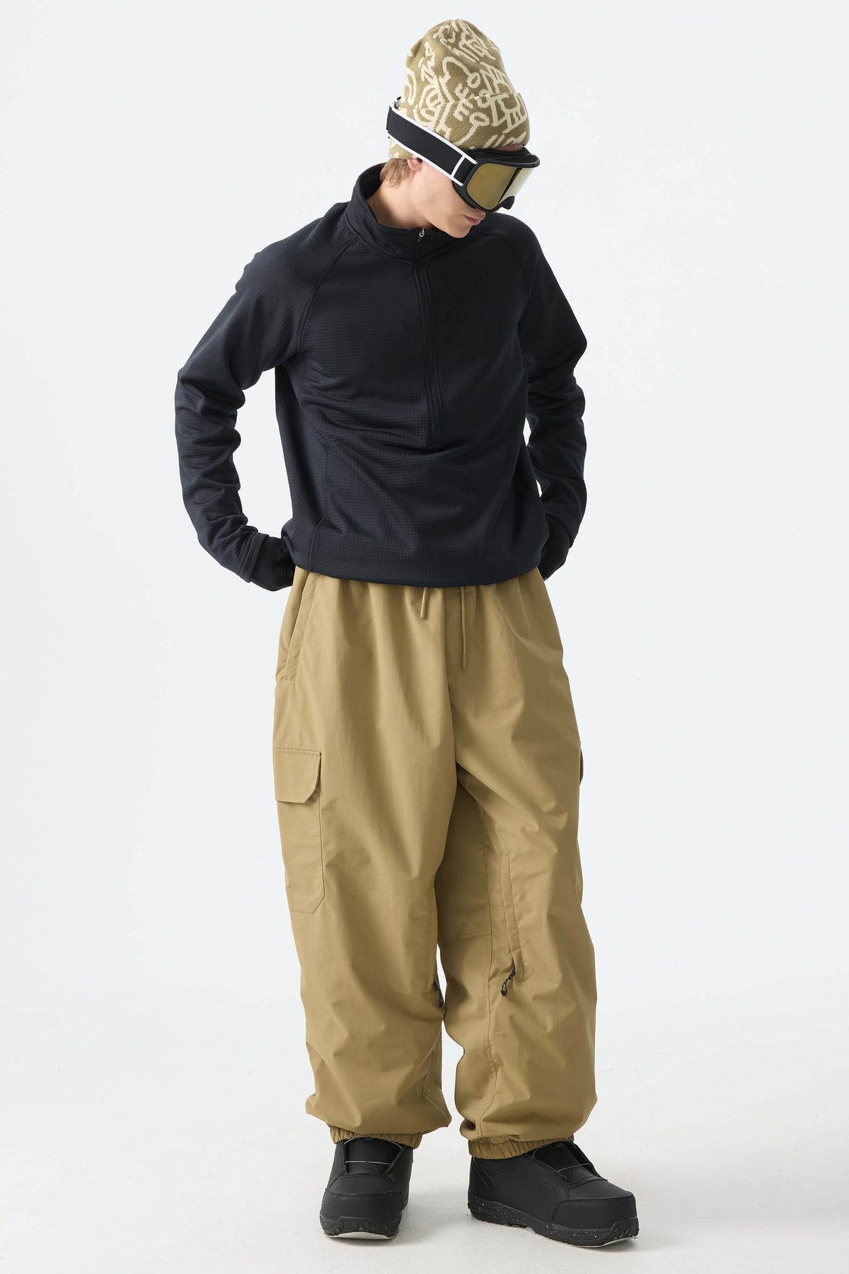 Sleek Sport Utility Hidden Cargo Pockets Baggy Snow Pants – Unisex | Gsou Snow